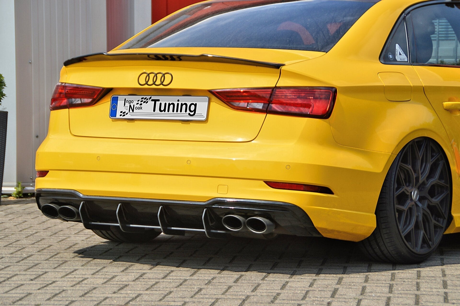 Heckansatz passend für Audi A3 S3 8V S-Line + Cabrio Facelift gefräßt