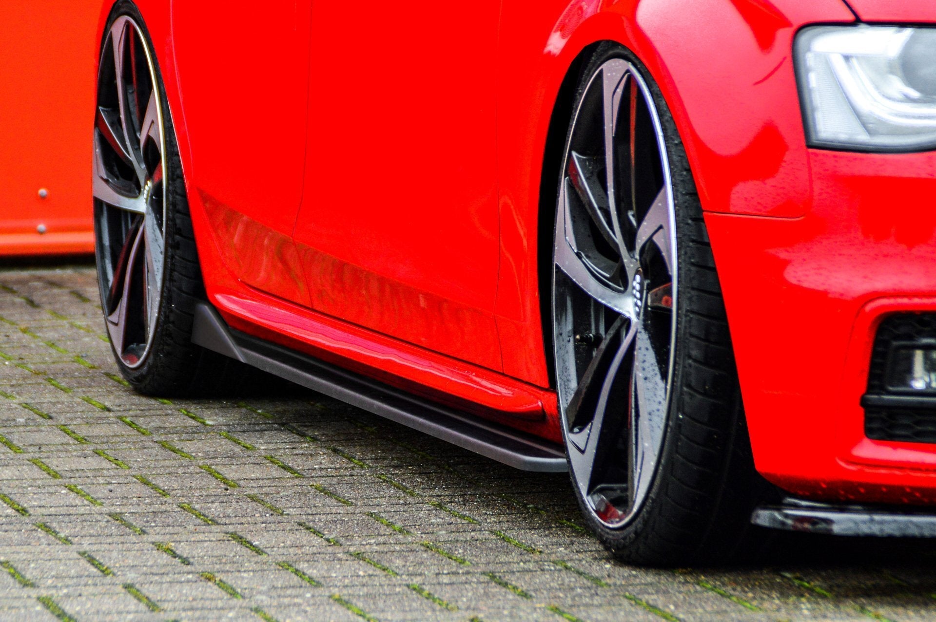 Cup 3 Seitenschweller mit Wing passend für Audi A4 B8 S-Line + S4 B8 Facelift