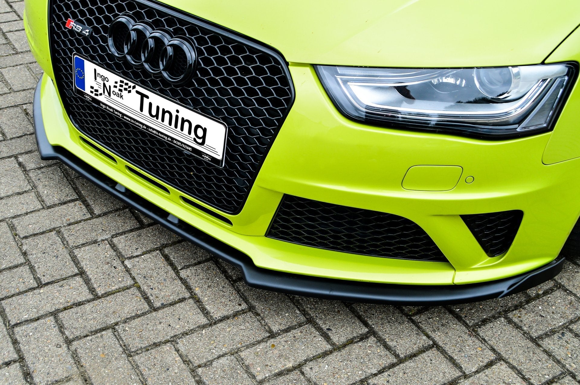 Cup Frontspoilerlippe mit Wing passend für Audi RS4 B8