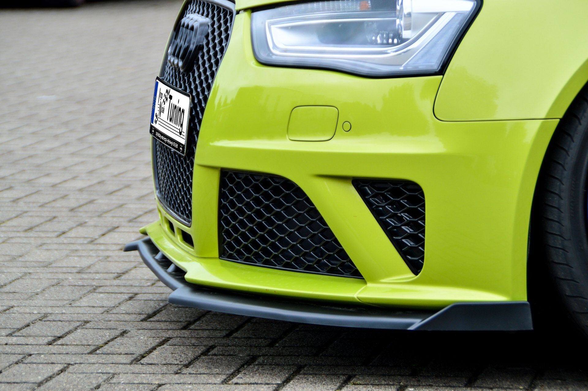 Cup Frontspoilerlippe mit Wing passend für Audi RS4 B8