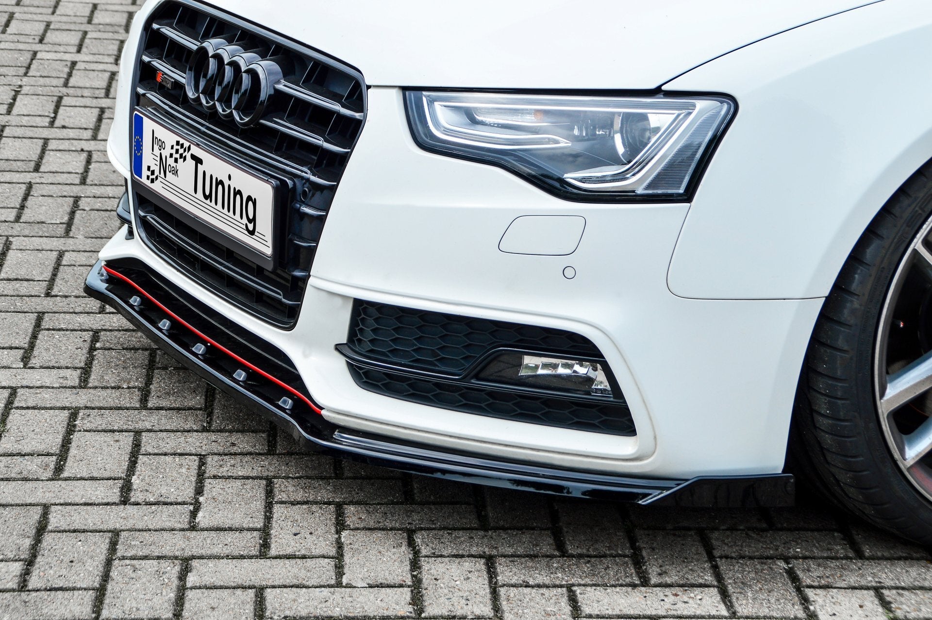 Cup Frontspoilerlippe mit Wing passend für Audi A5 B8 Facelift S-Line
