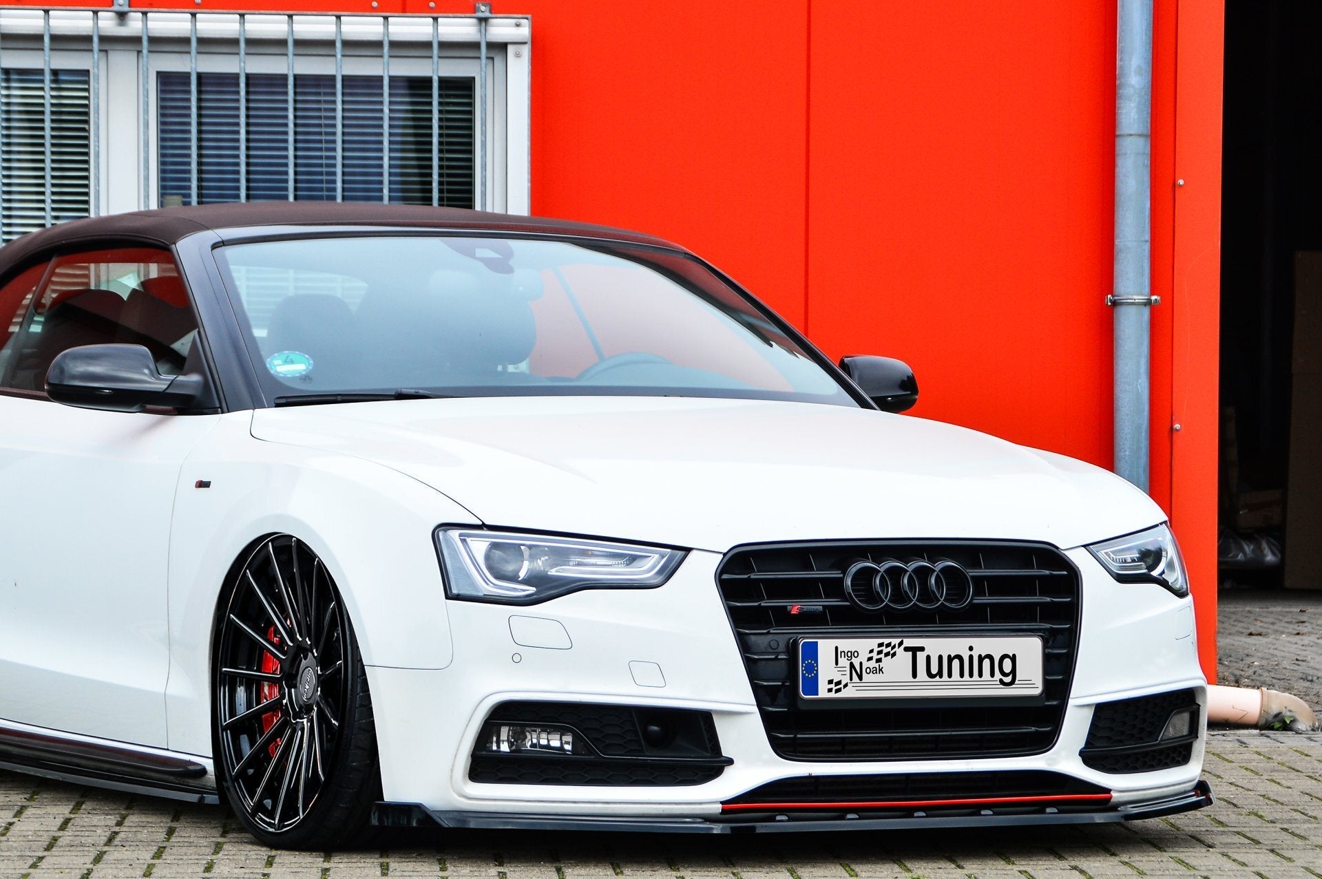 Cup Frontspoilerlippe mit Wing passend für Audi A5 B8 Facelift S-Line
