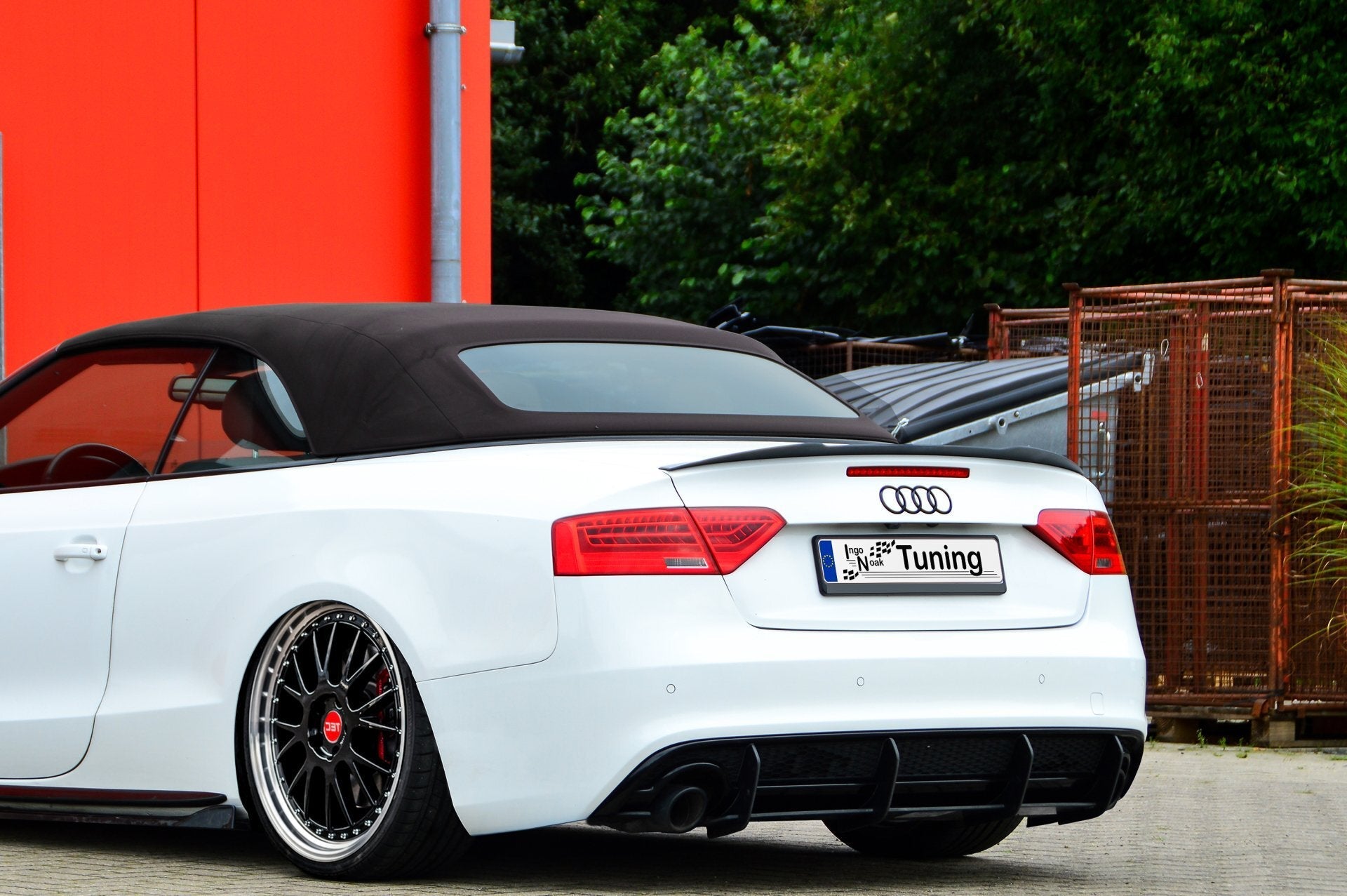 Gesfräster Heckansatz passend für Audi A5 B8 Facelift mit S-Line Diffusor