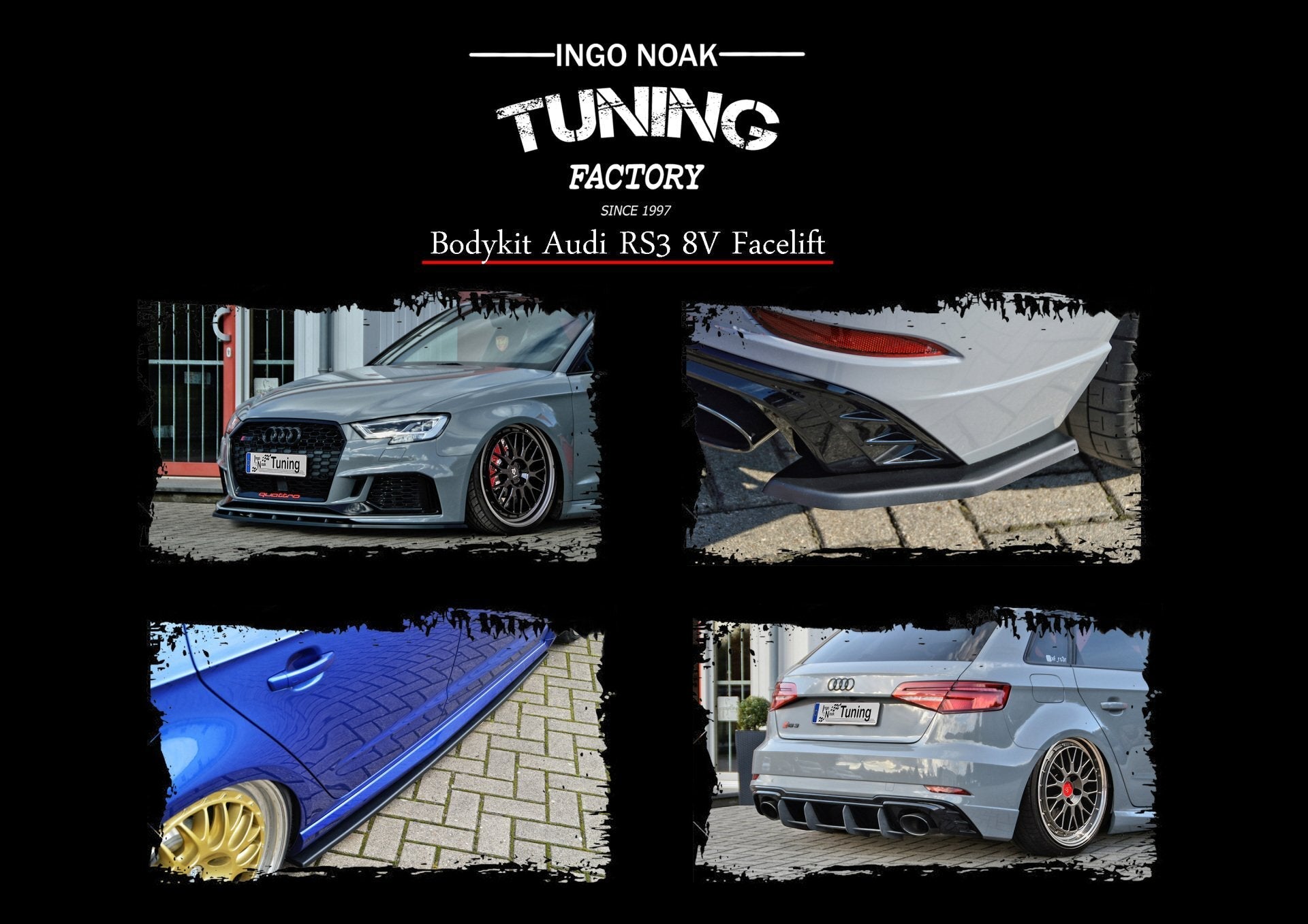 Bodykit passend für Audi RS3 8V Facelift Sportback