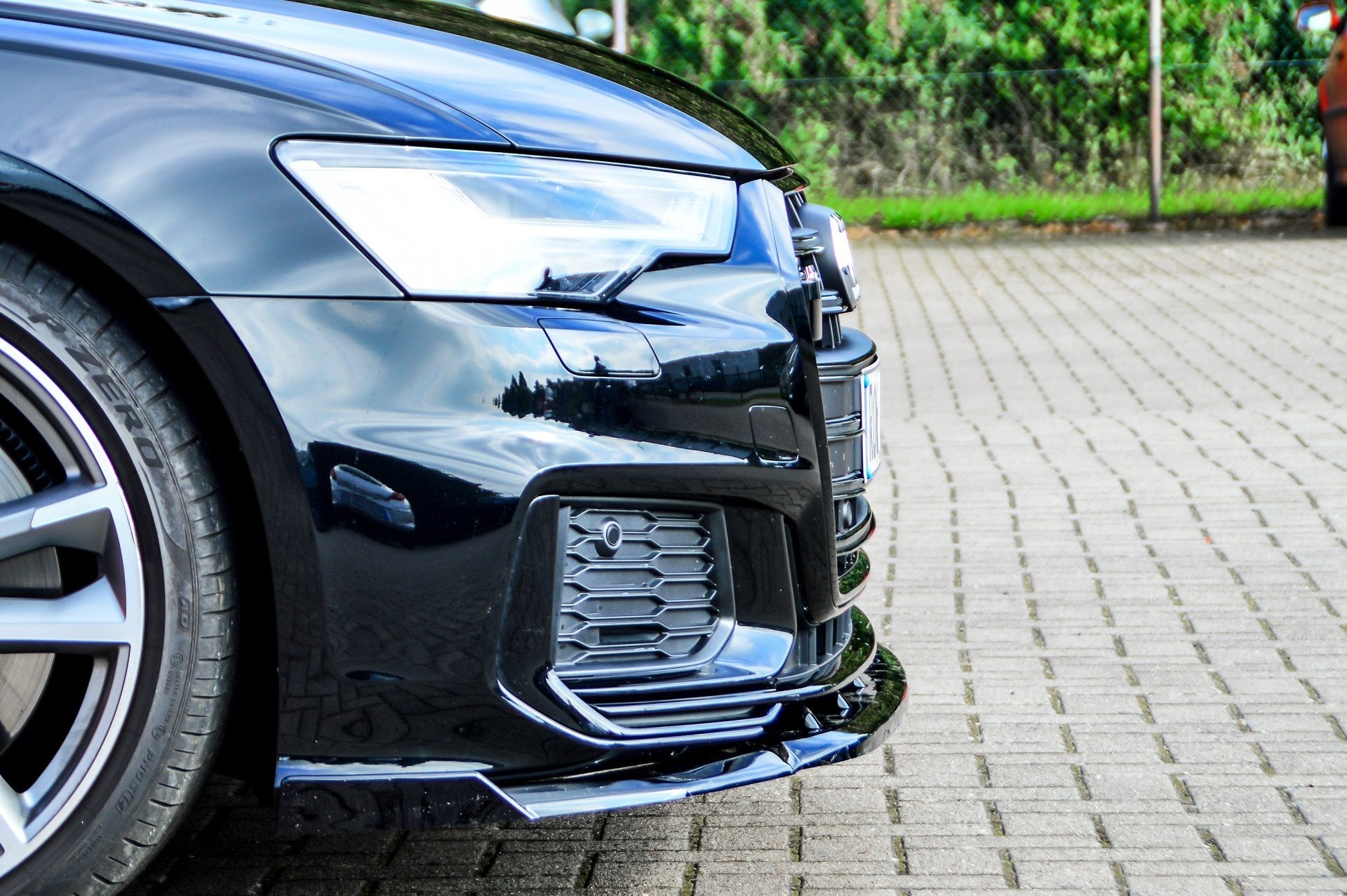 Cup Frontspoilerlippe mit Wing passend für Audi A6 S-Line + S6 4K C8