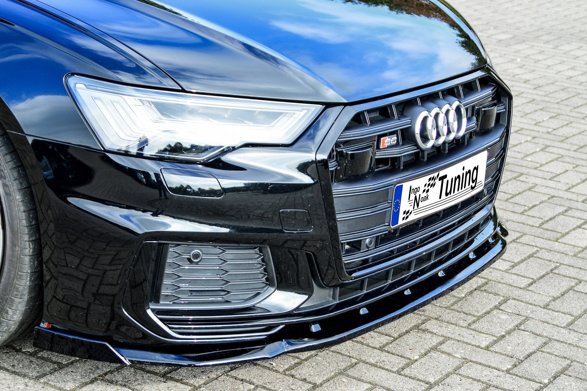 Cup Frontspoilerlippe mit Wing passend für Audi A6 S-Line + S6 4K C8