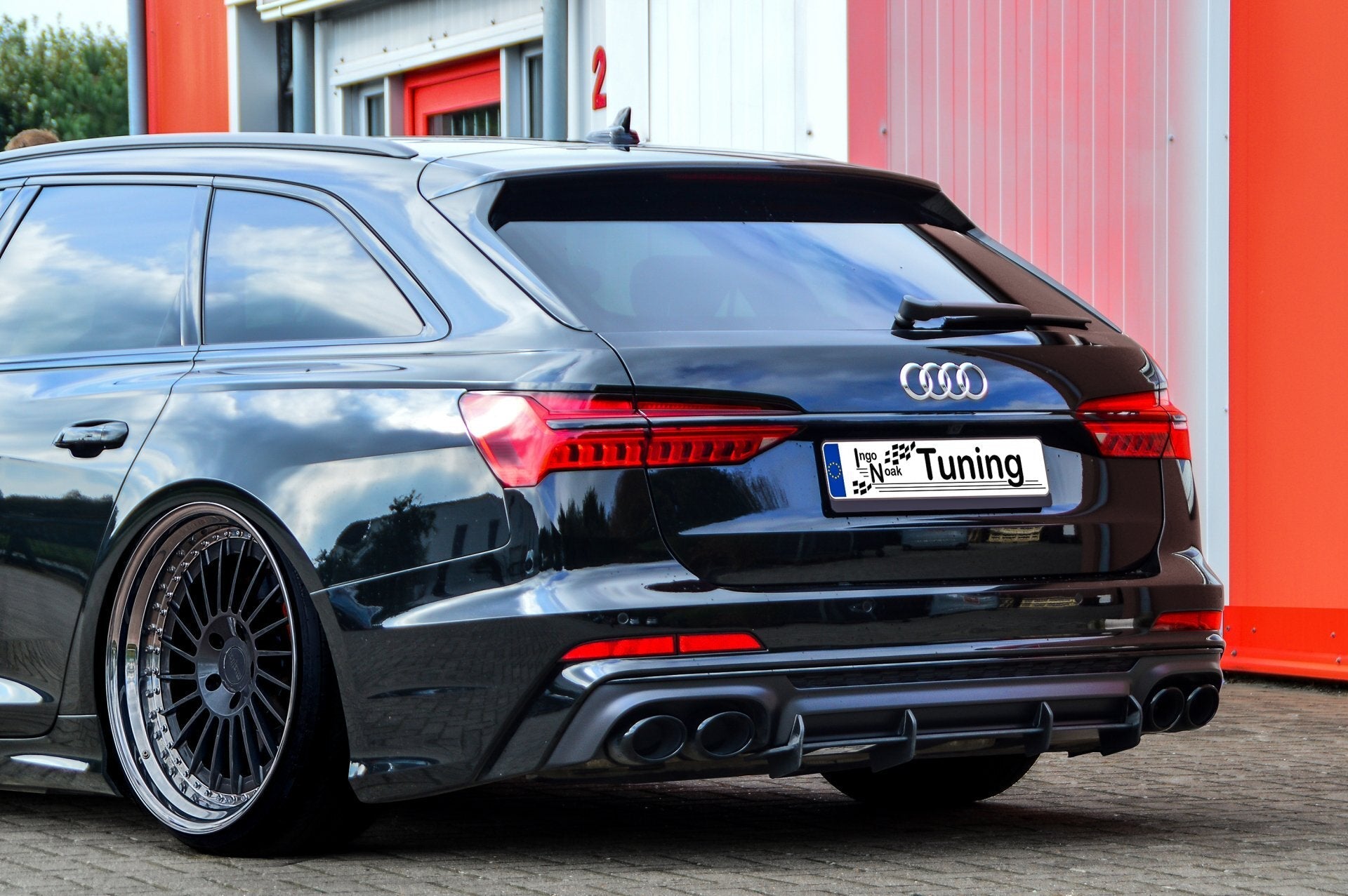 Gefräster Heckansatz passend für Audi S6 8C 4K