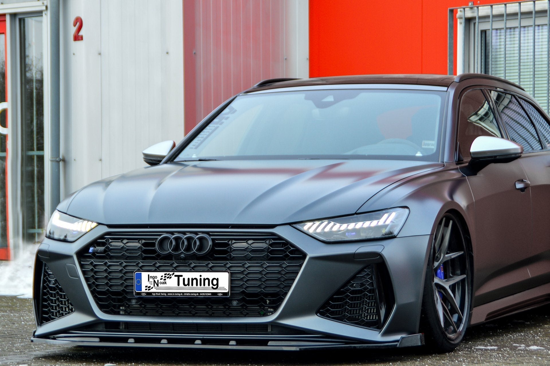 Cup Frontspoilerlippe mit Wing passend für Audi RS6 C8