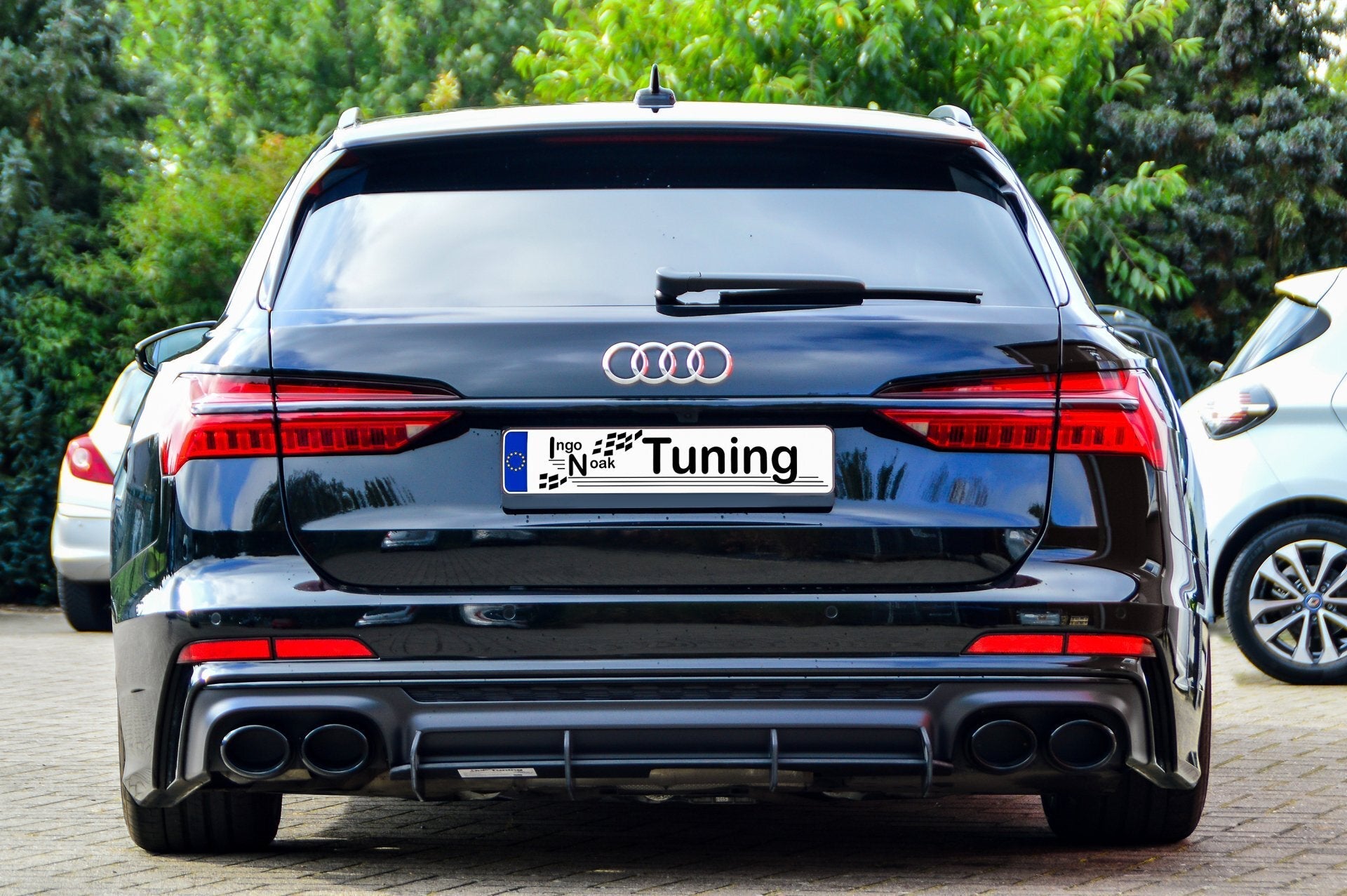 Gefräster Heckansatz passend für Audi S6 8C 4K