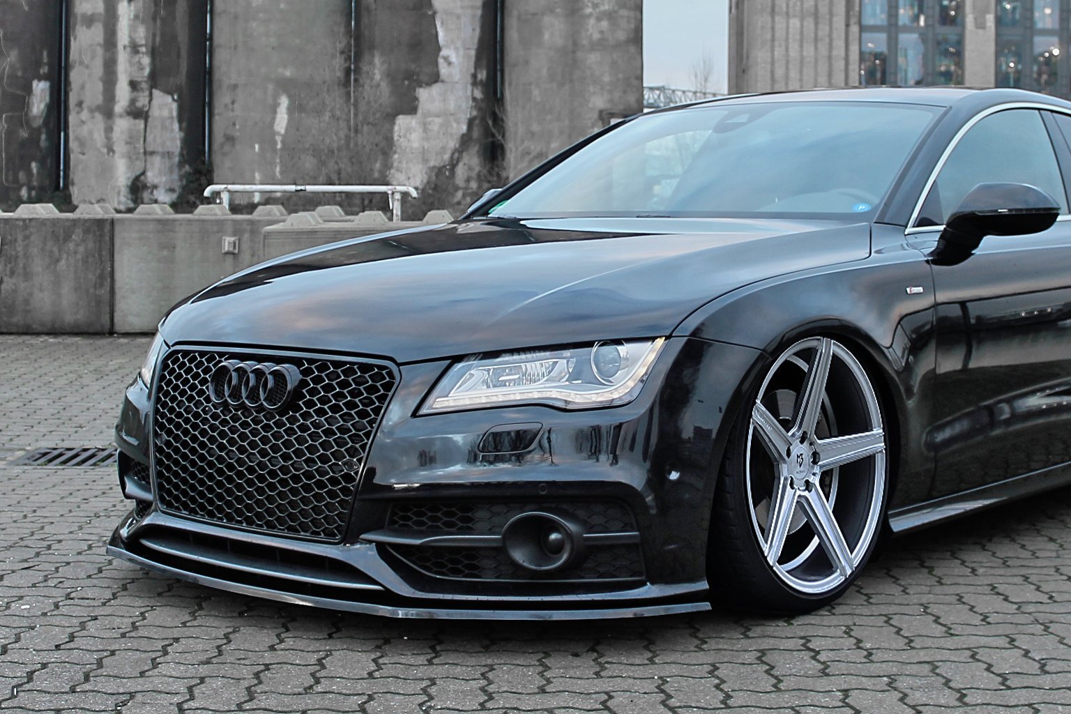 Cup Frontspoilerlippe passend für Audi A7 S-Line + S7