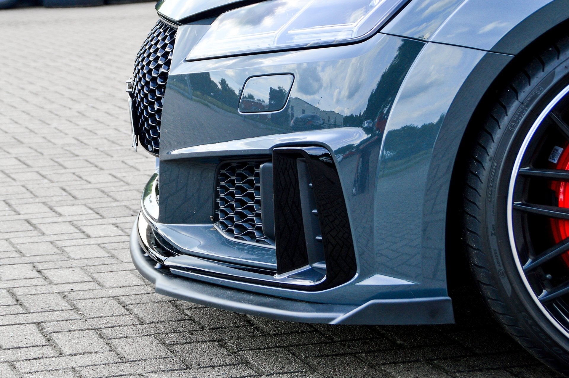 Spoilerschwert Frontspoiler mit Wing aus ABS passend für Audi TT+TTS 8S S-Line Facelift