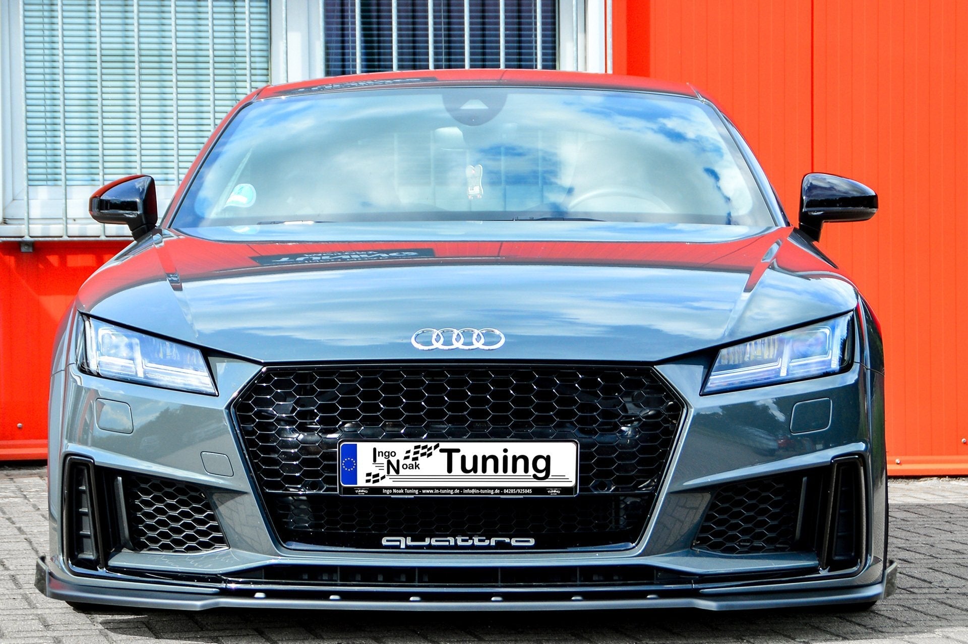 Spoilerschwert Frontspoiler mit Wing aus ABS passend für Audi TT+TTS 8S S-Line Facelift