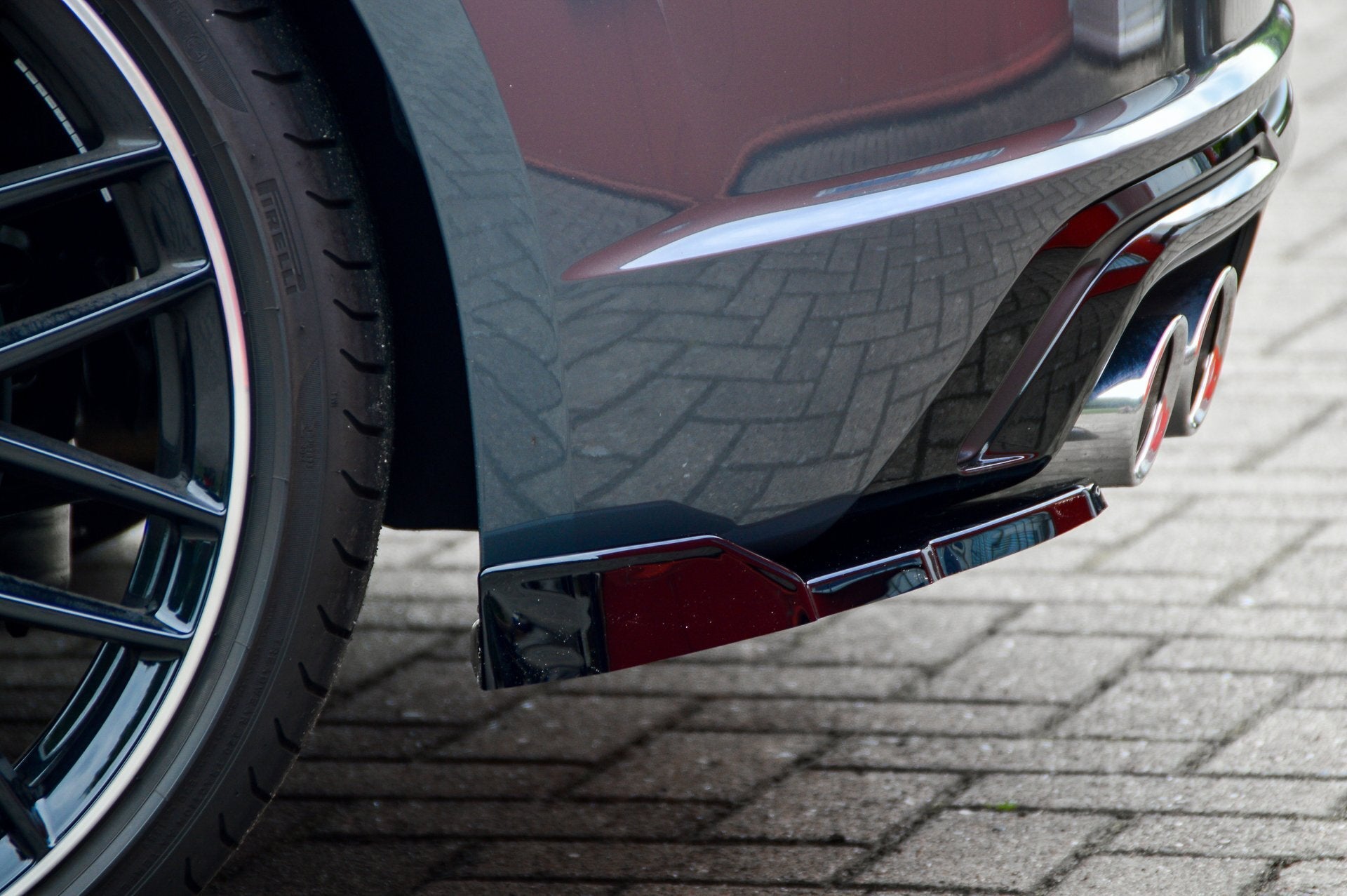 Heckansatz Seitenteile mit Wing passend für Audi TTS 8S Facelift