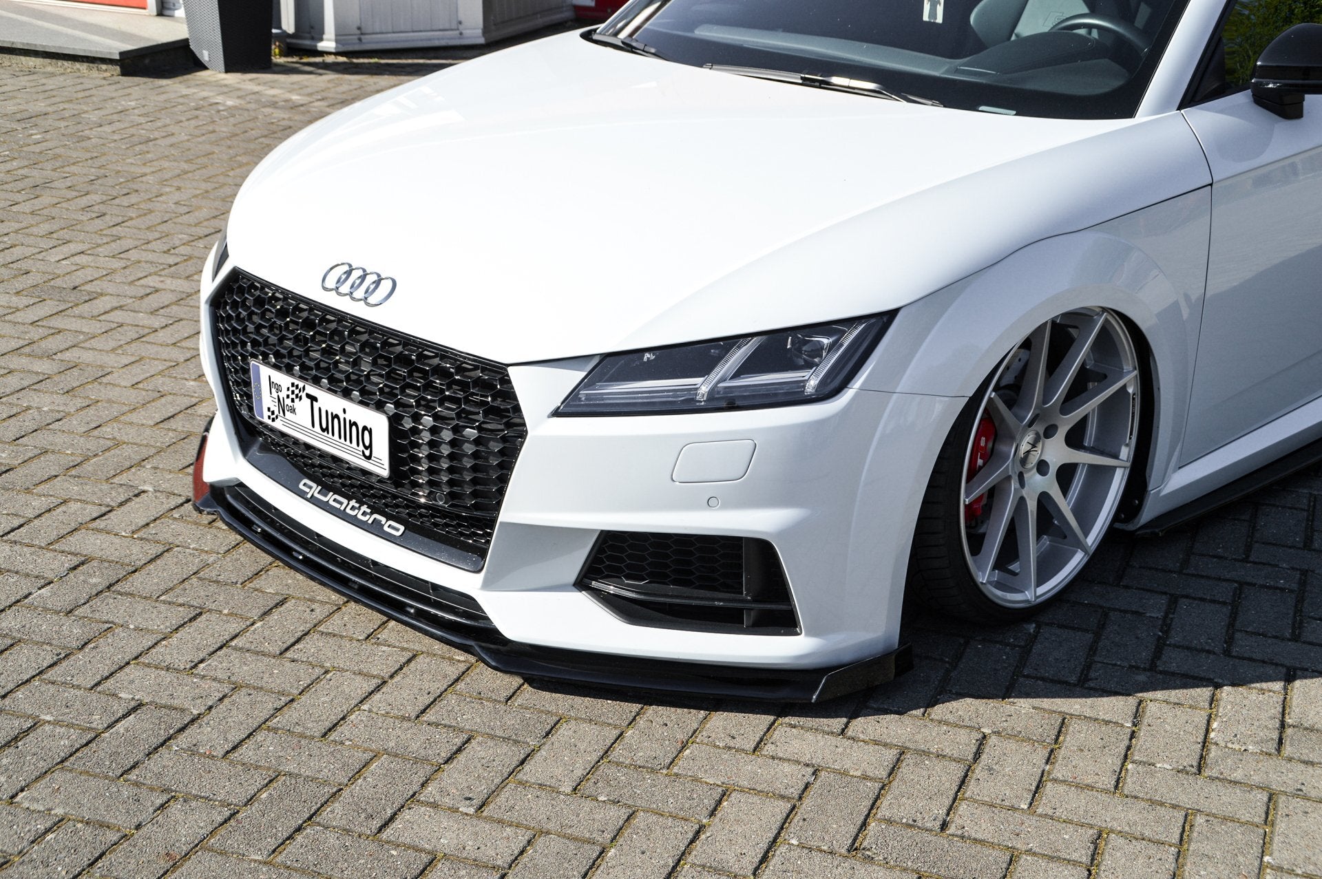 Spoilerschwert Frontspoiler Cuplippe mit Wing aus ABS passend für Audi TT+TTS 8S S-Line