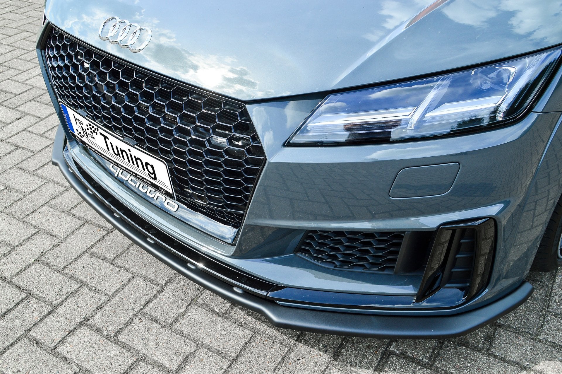 Spoilerschwert Frontspoiler aus ABS passend für Audi TT+TTS 8S S-Line Facelift