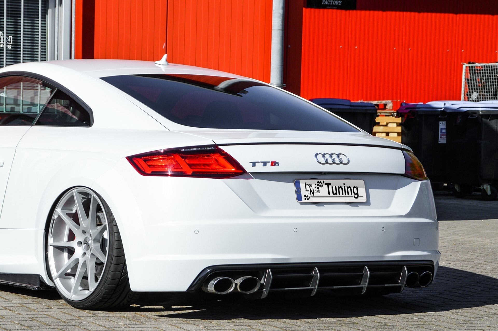 Racing Heckansatz Diffusor passend für Audi TTS 8S Coupe+ Roadster