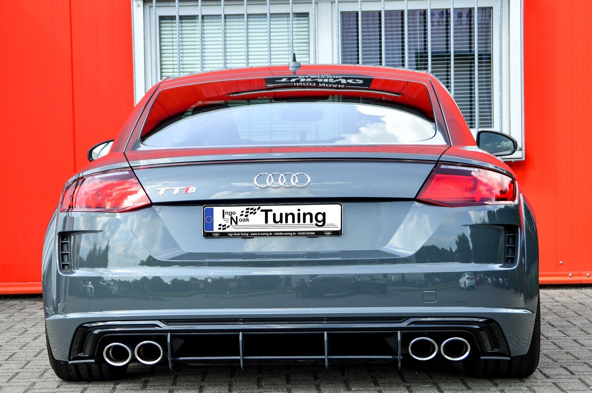 Racing Heckansatz Diffusor passend für Audi TTS 8S Facelift
