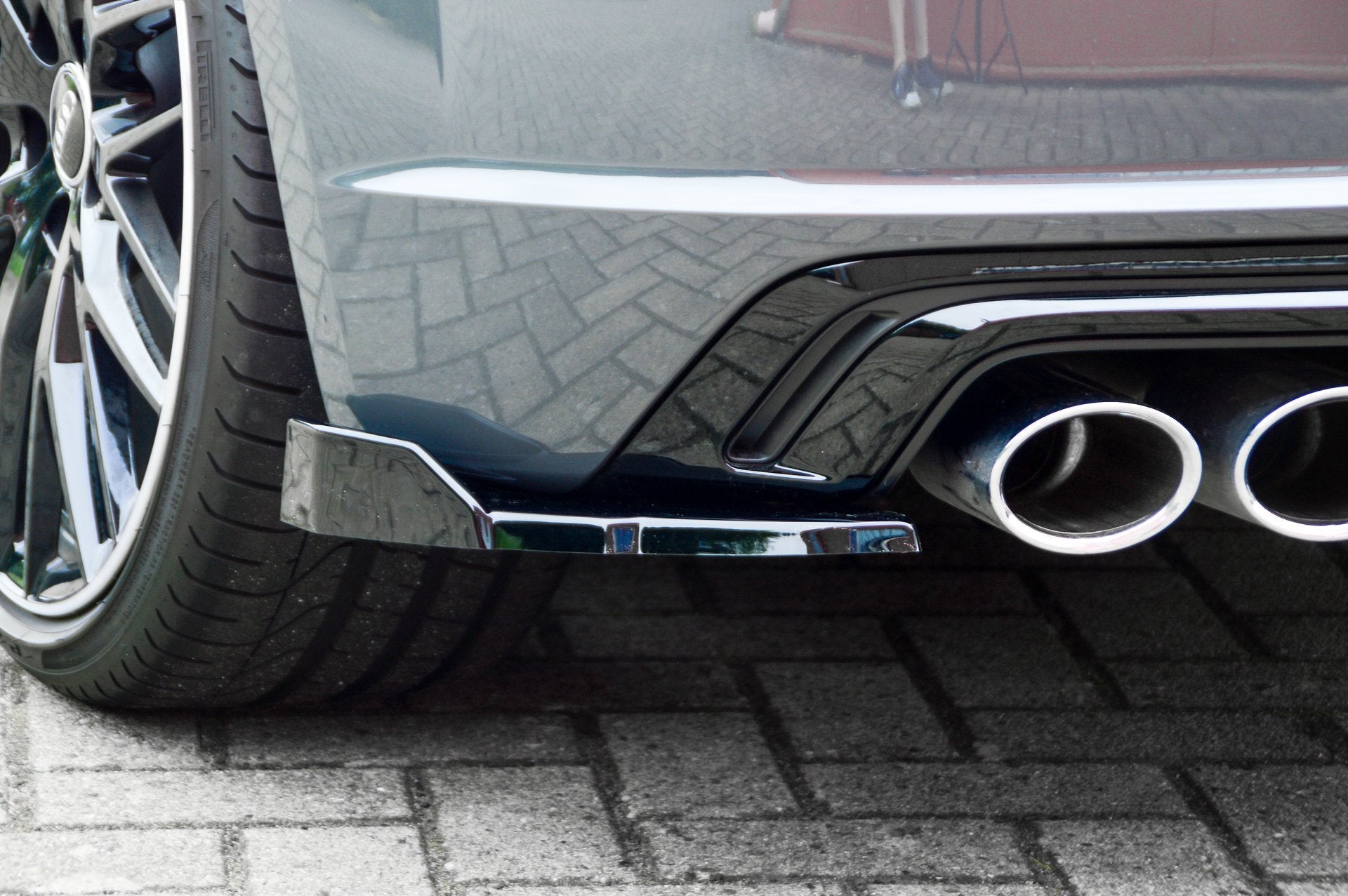 Heckansatz Seitenteile mit Wing passend für Audi TTS 8S Facelift