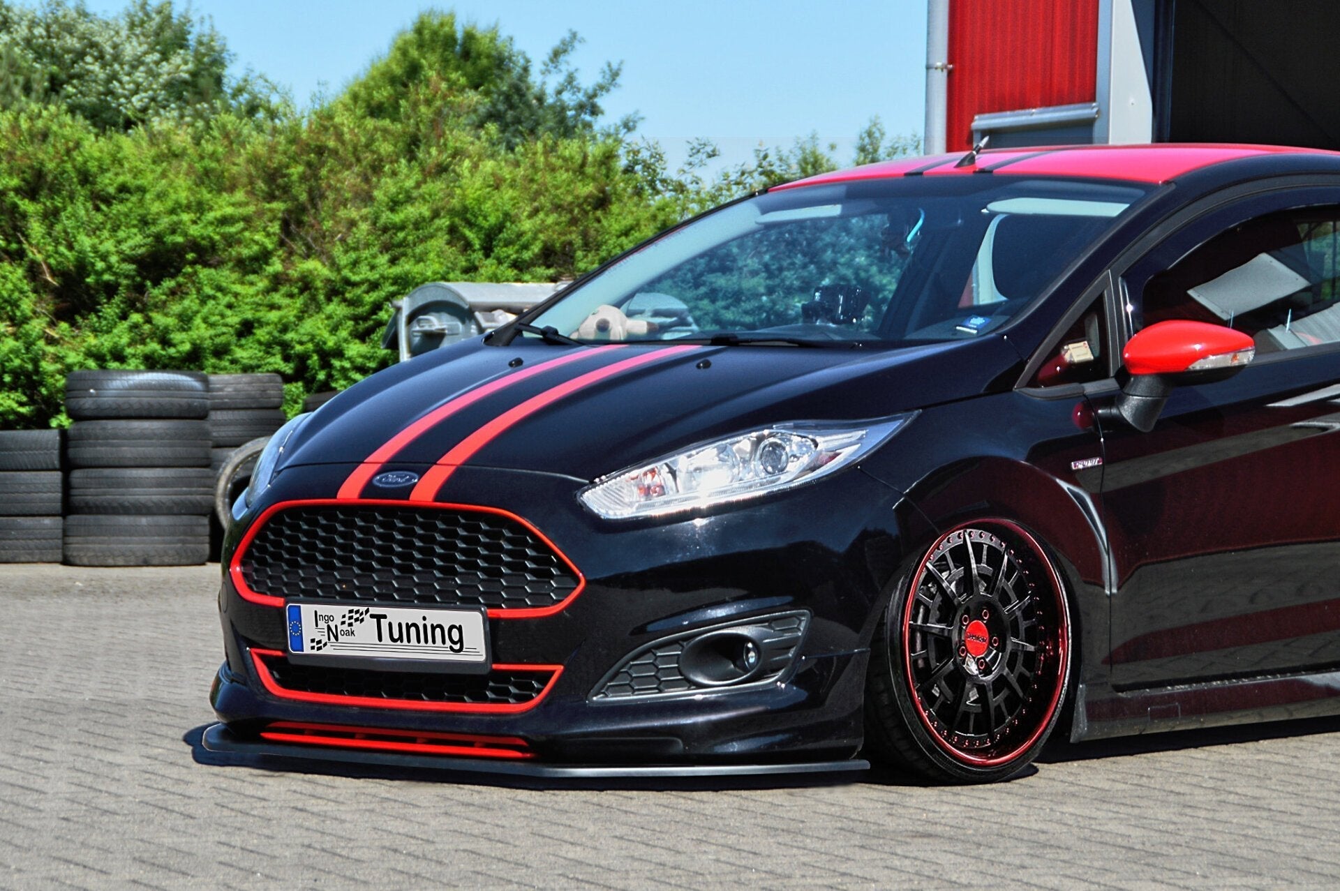 Cup Frontspoilerlippe passend für Ford Fiesta Sport JA8 MK7 Facelift