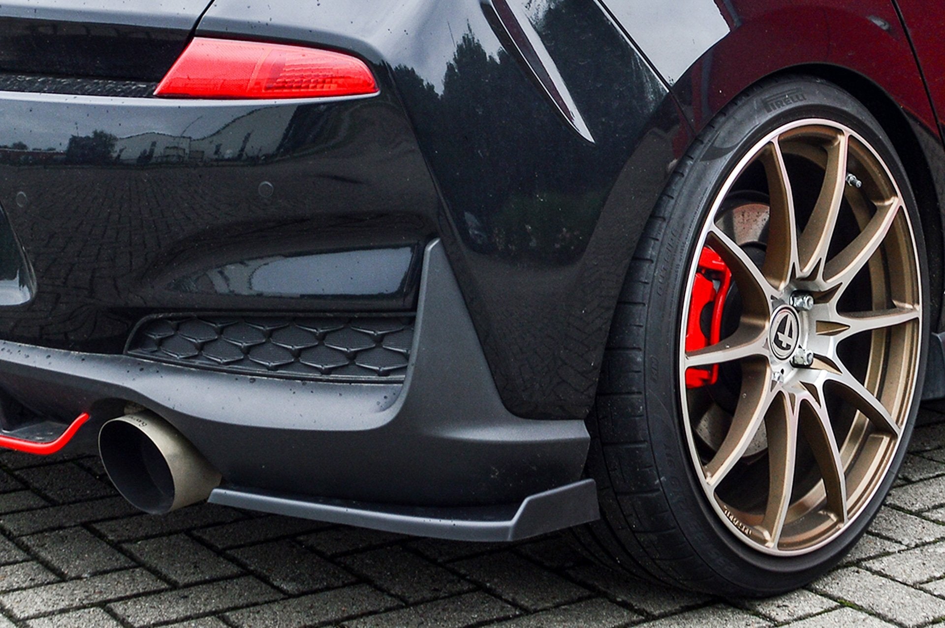 Heckansatz Seitenteile mit Wing passend für Hyundai I30N + Performance