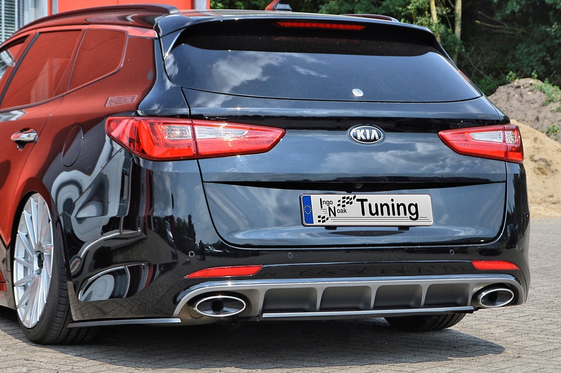 Heckansatz Mittelteil+Seitenteile passend für Kia Optima JF Sportswagon ABS
