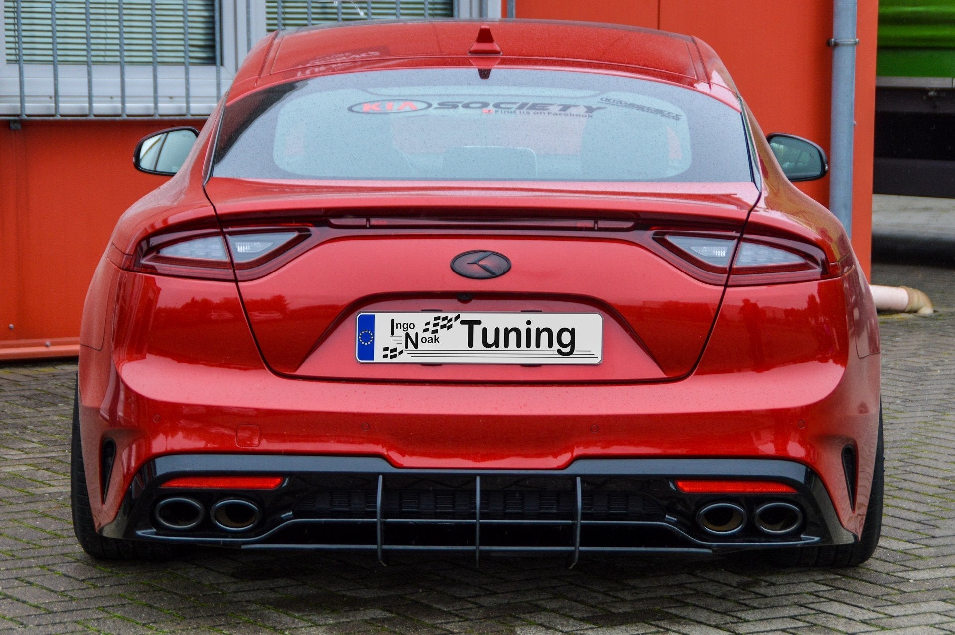 Gefräster Heckansatz + Seitenteile mit Wing passend für Kia Stinger CK