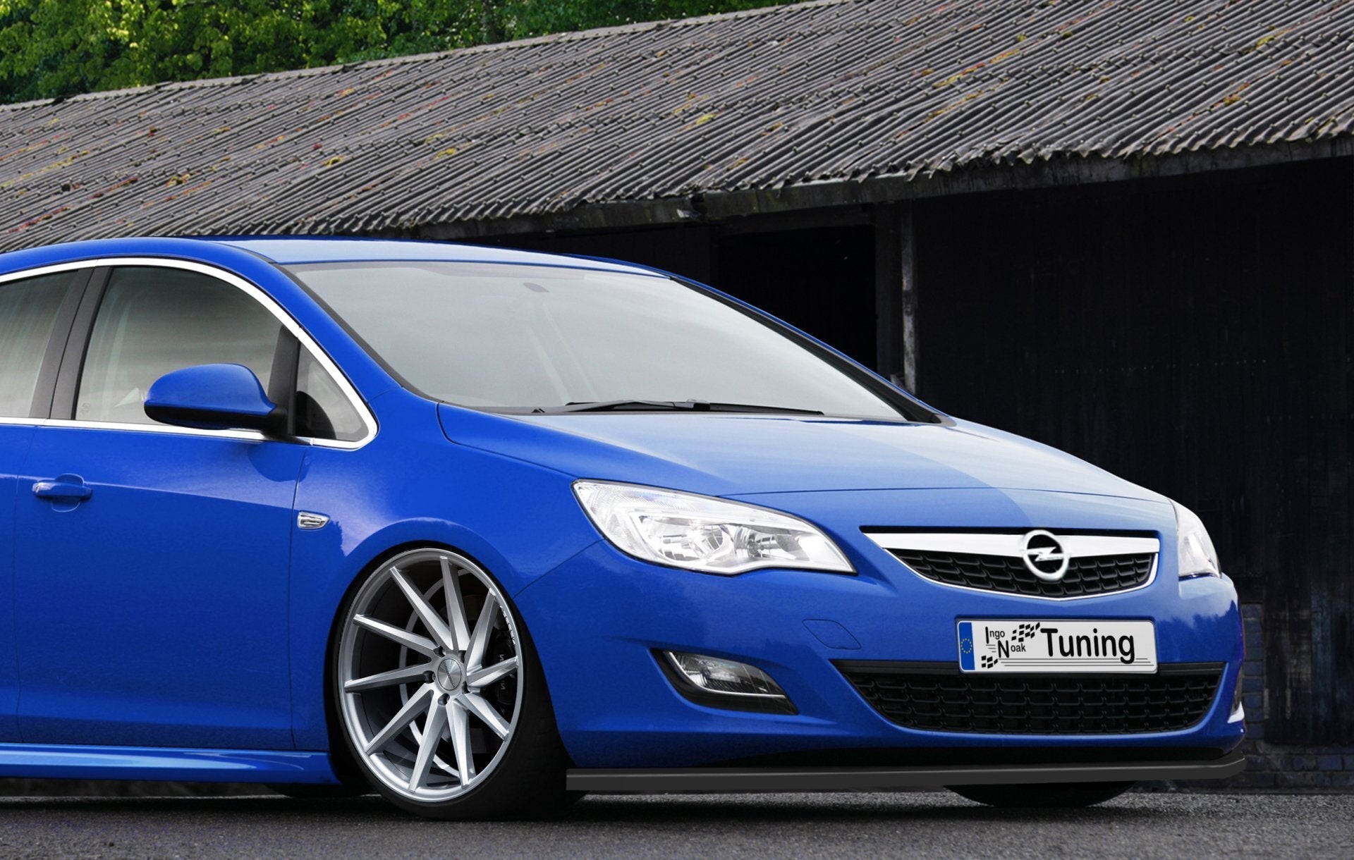 Cup Frontspoilerlippe passend für Opel Astra J 5 Türer + Sportstourer