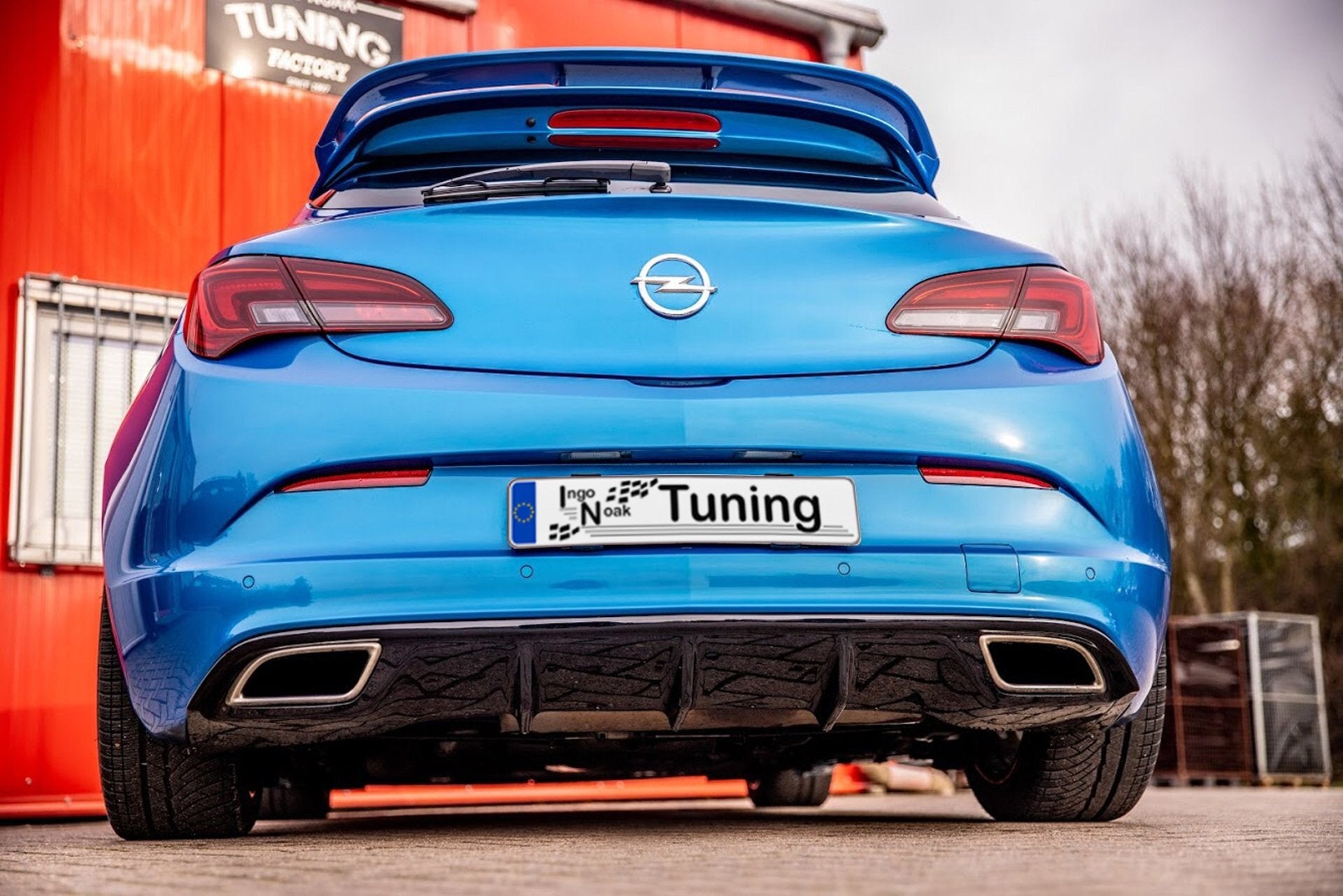 Heckansatz passend für Opel Astra J OPC Diffusor