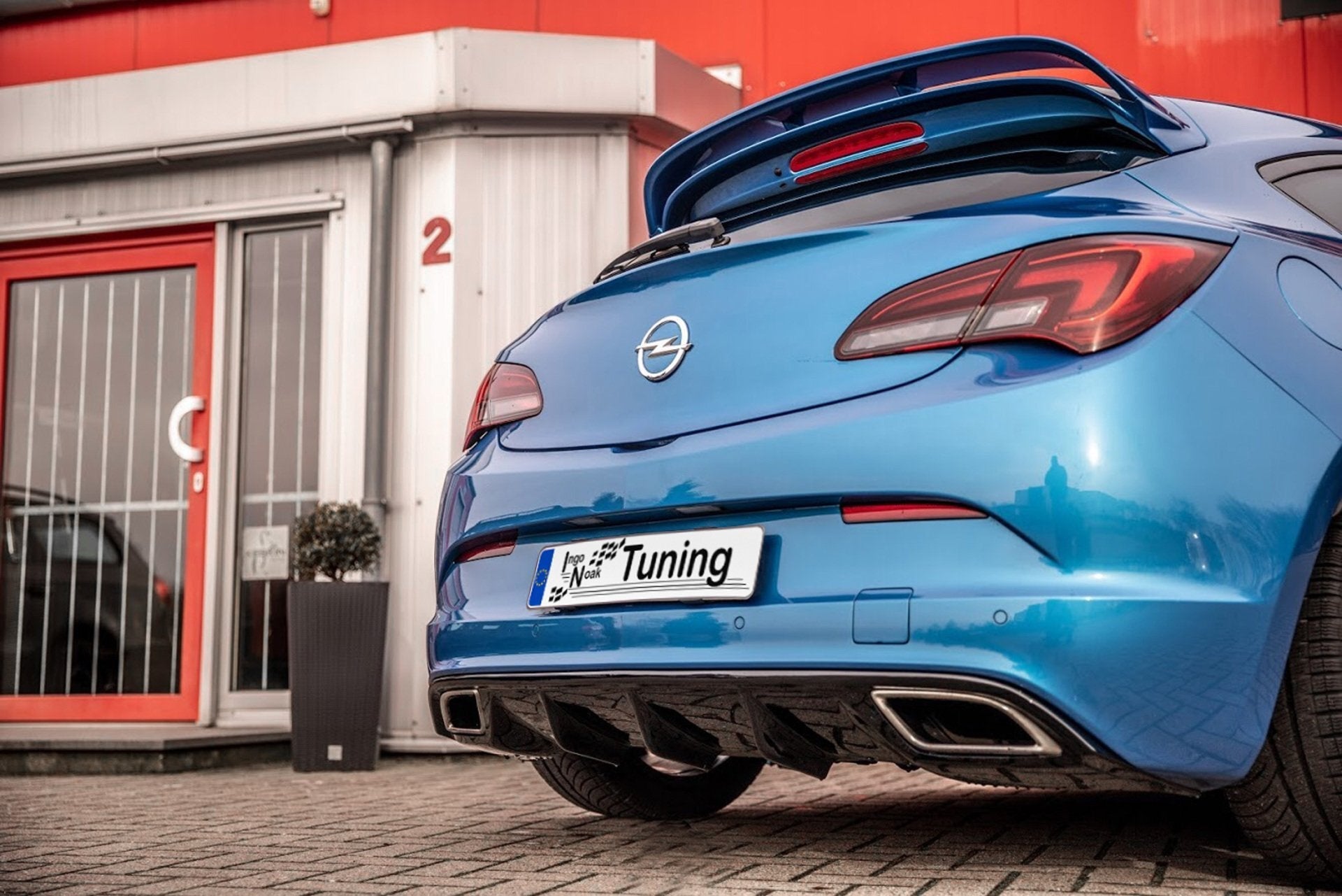 Heckansatz passend für Opel Astra J OPC Diffusor
