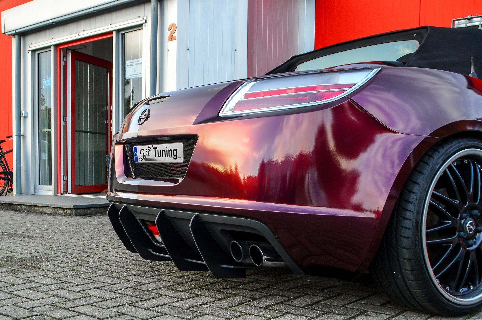 Gefräster Heckansatz passend für Opel GT Roadster