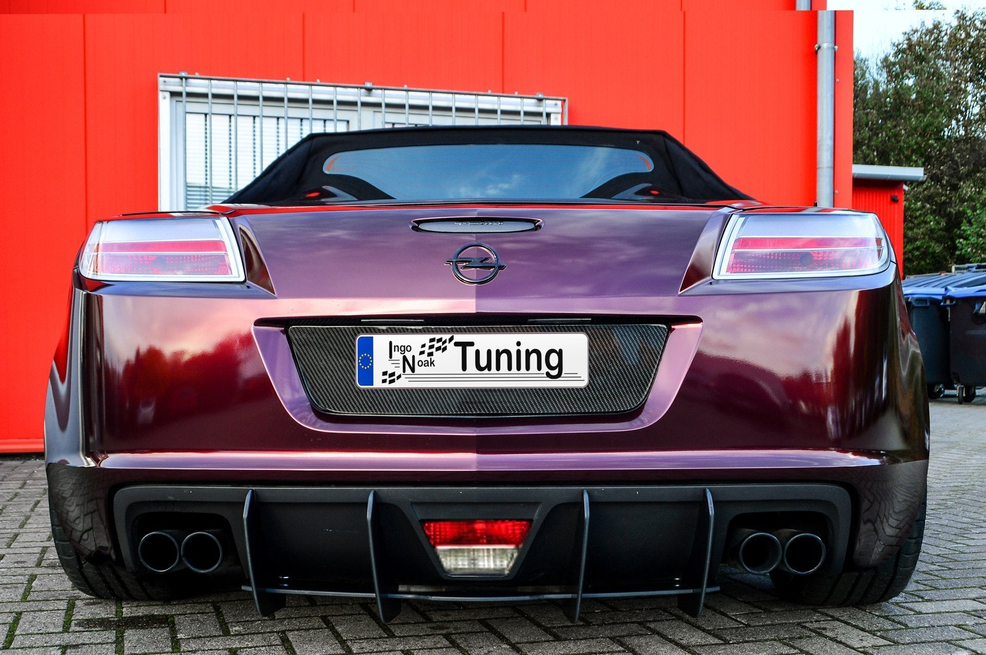 Gefräster Heckansatz passend für Opel GT Roadster