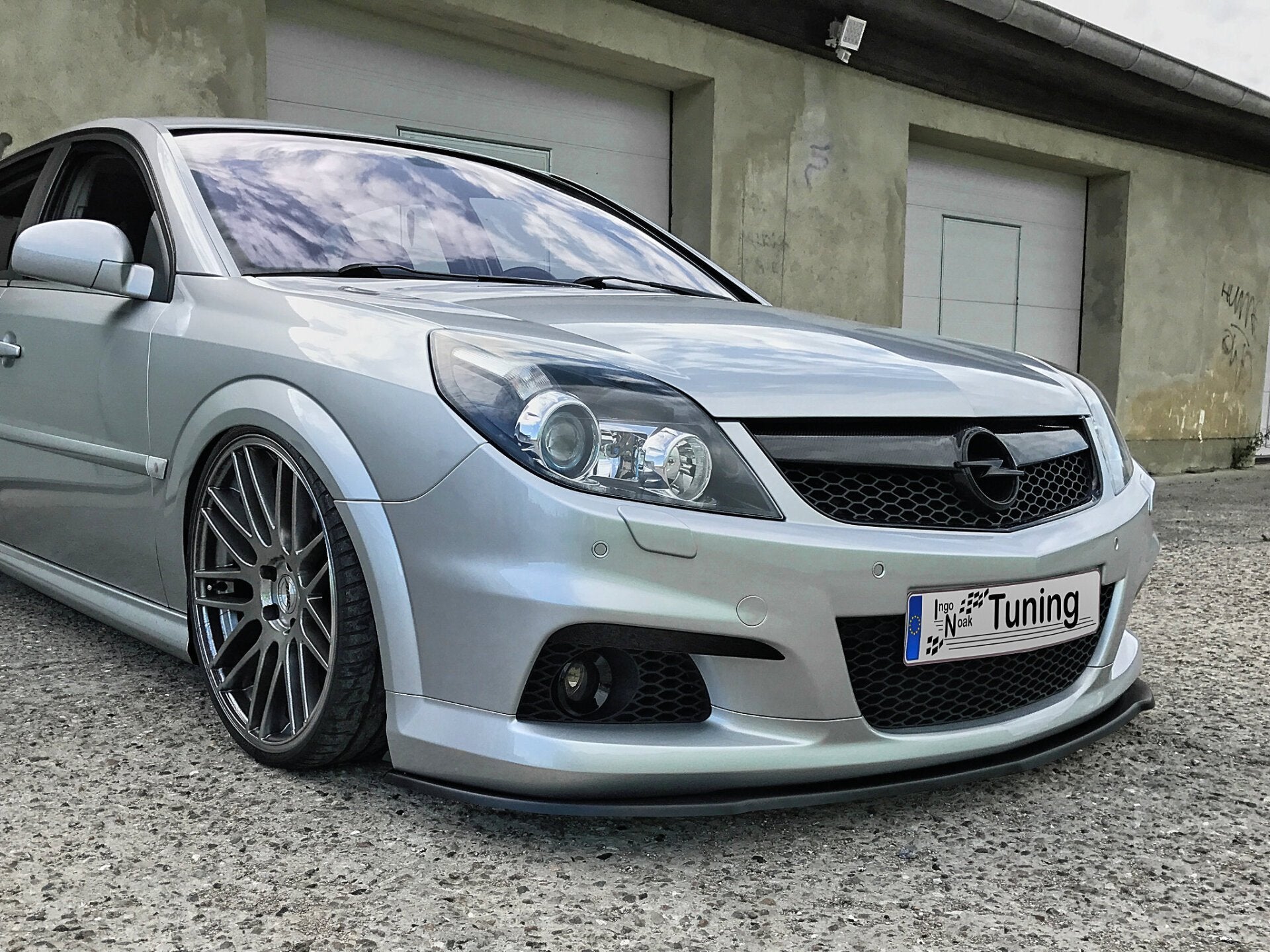 Spoilerschwert Frontspoilerlippe Splitter passend für Opel Vectra C OPC Facelift ABE