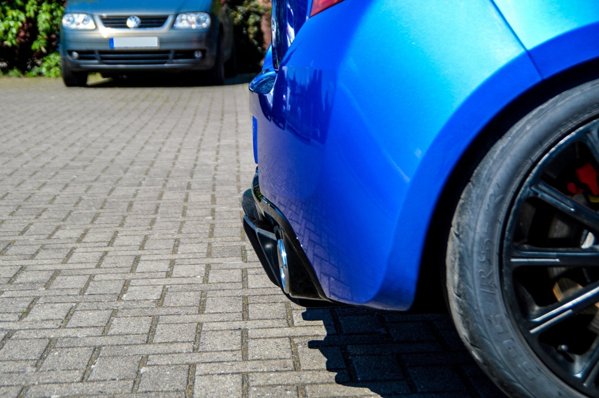 Gefräster Heckansatz Diffusor aus ABS passend für Renault Clio 3 Phase 2 RS