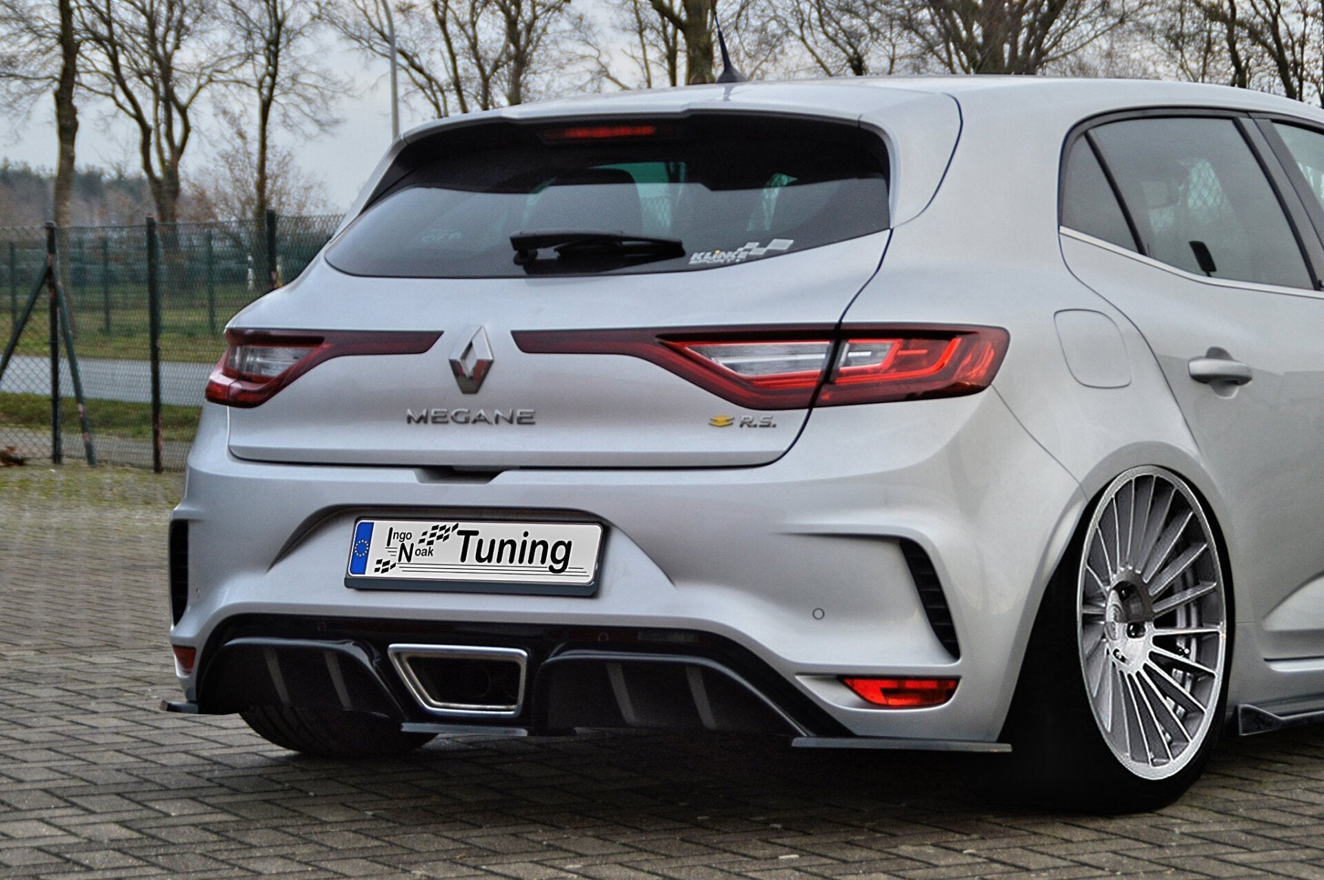 Heckdiffusor Heckansatz 5.tlg passend für Renault Megane 4 RS Facelift