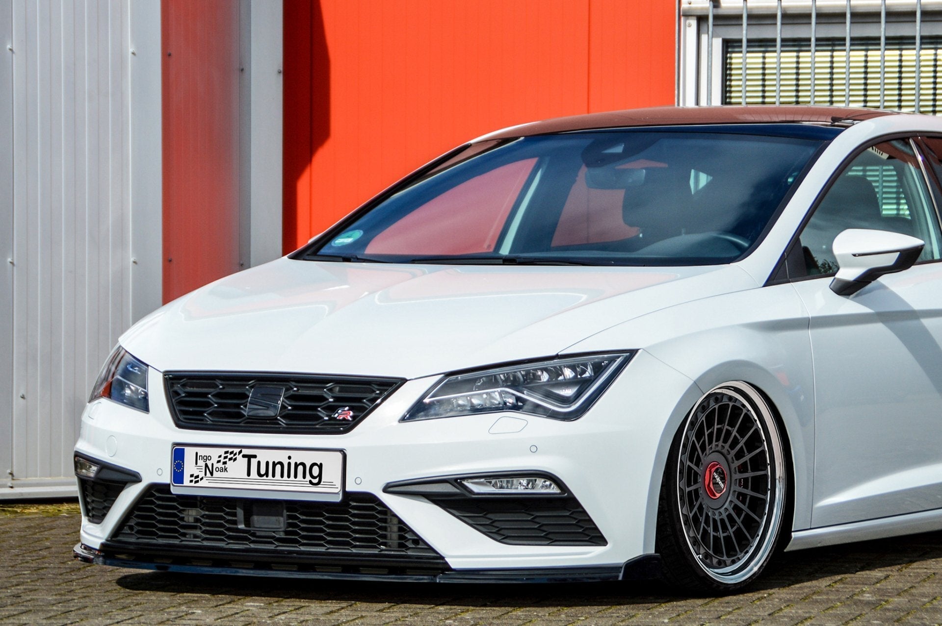 Cup Frontspoilerlippe mit Wing ABS passend für Seat Leon 5F Facelift FR Cupra