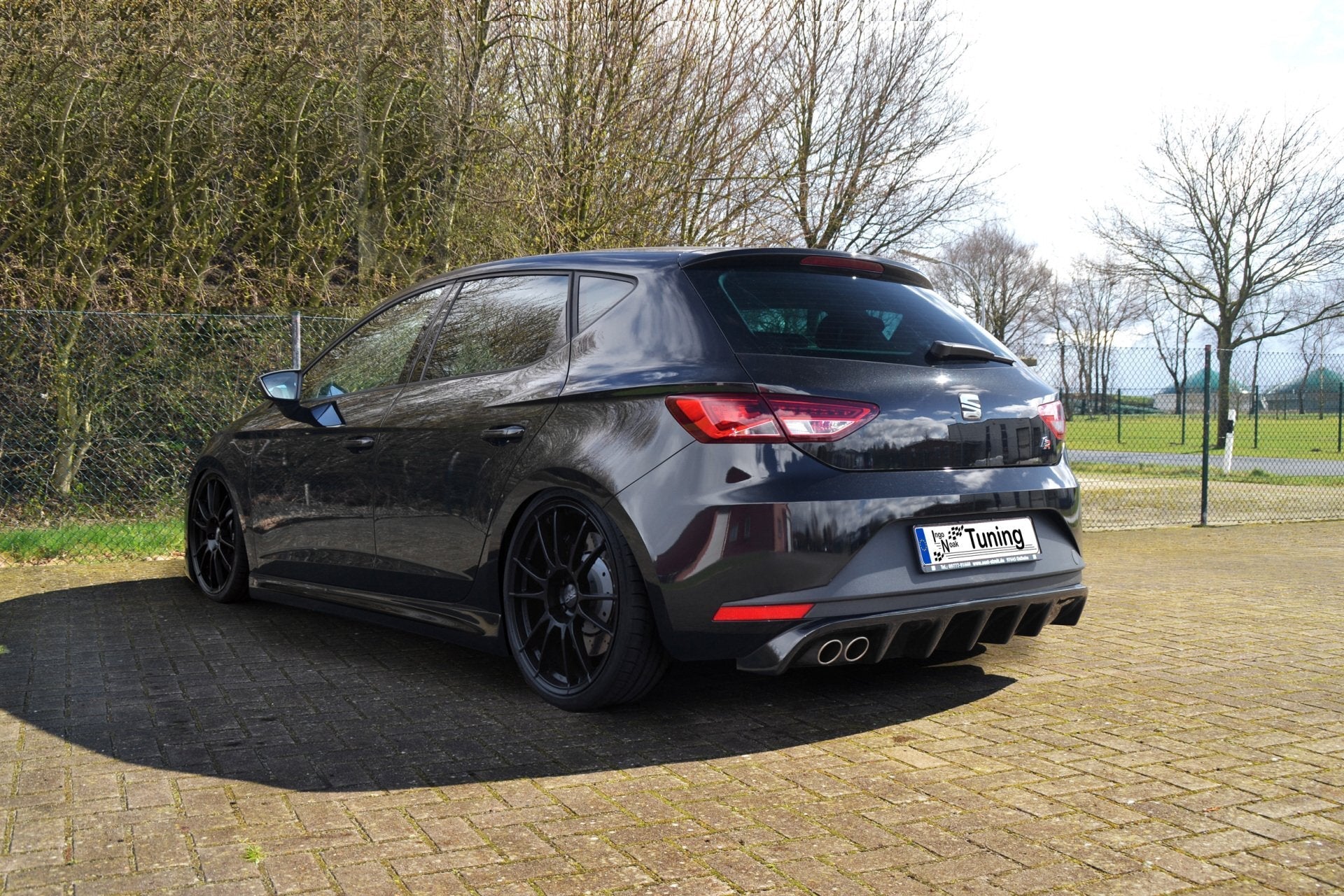 Heckansatz Heckdiffusor passend für Seat Leon 5F