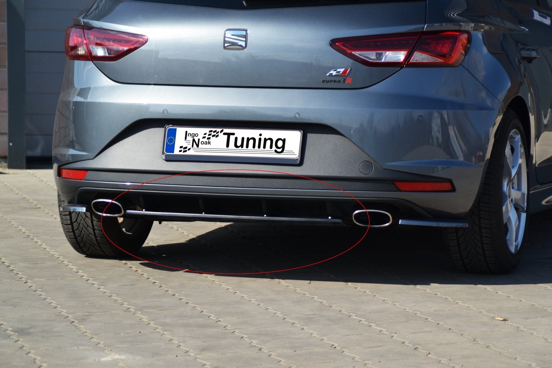 Heckansatz Heckdiffuser Mittelteil passend für Seat Leon 5F