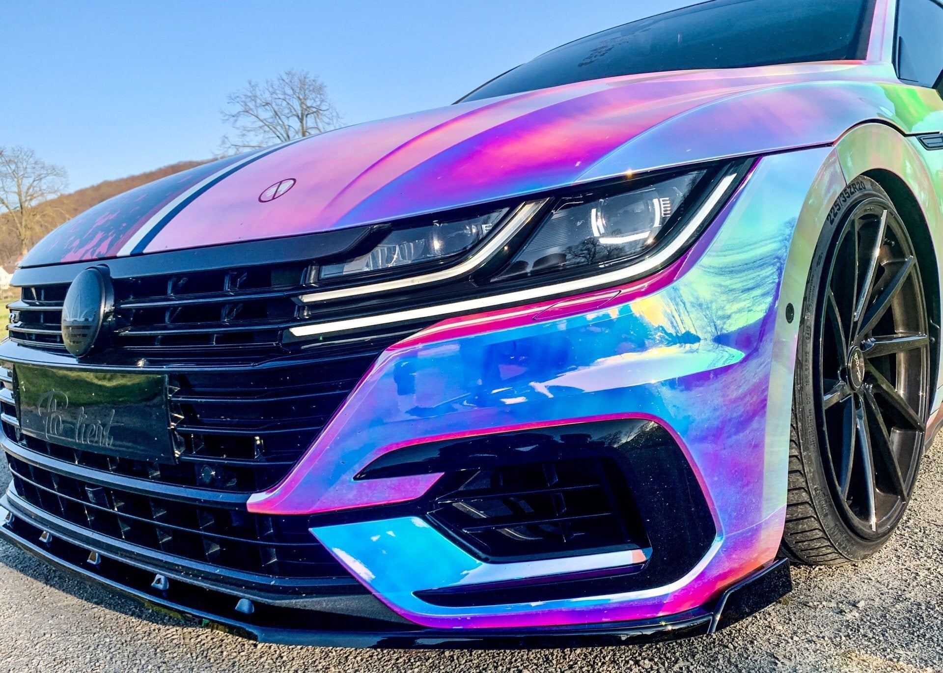Cup Frontspoilerlippe mit Wing passend für VW Arteon