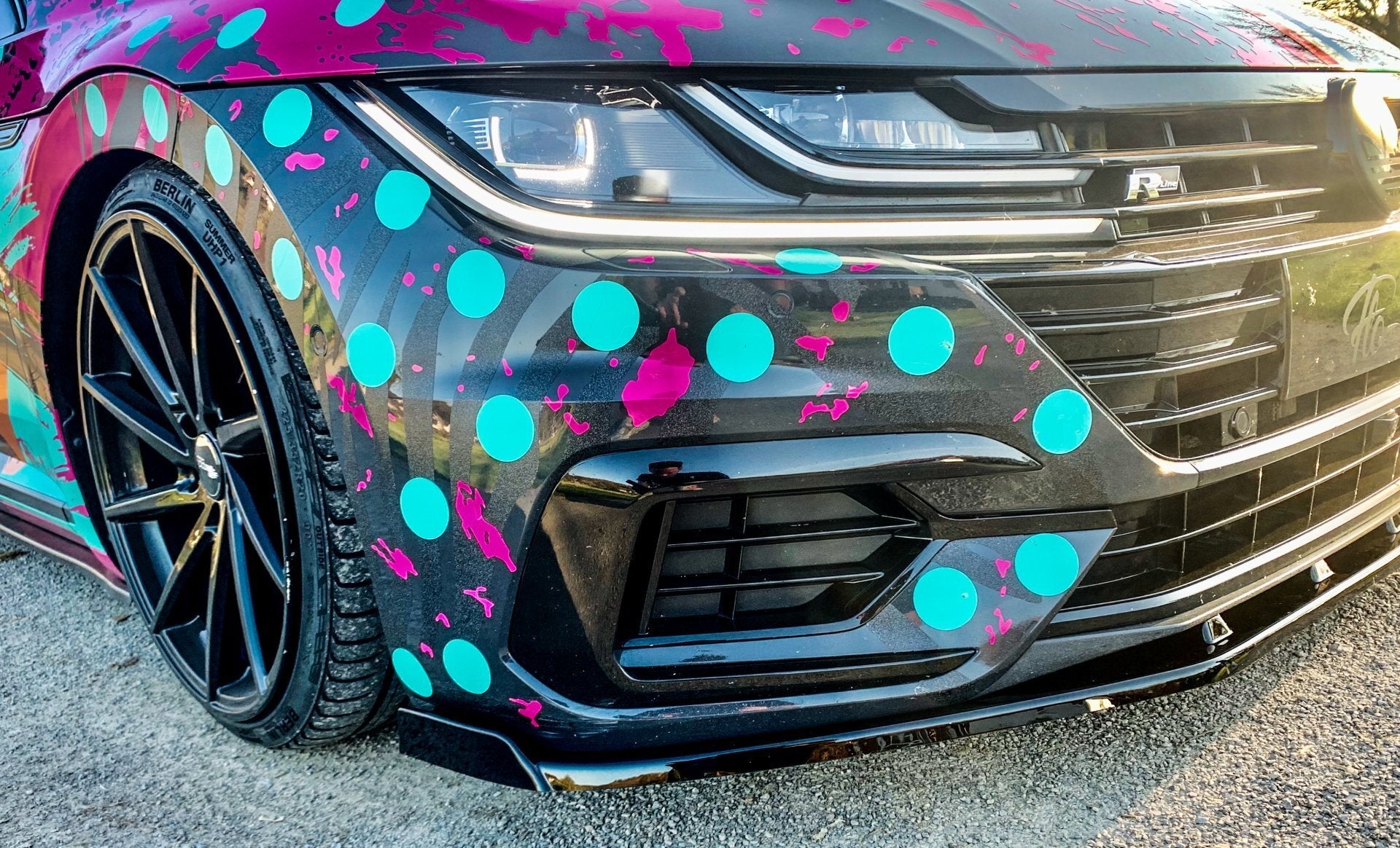 Cup Frontspoilerlippe mit Wing passend für VW Arteon