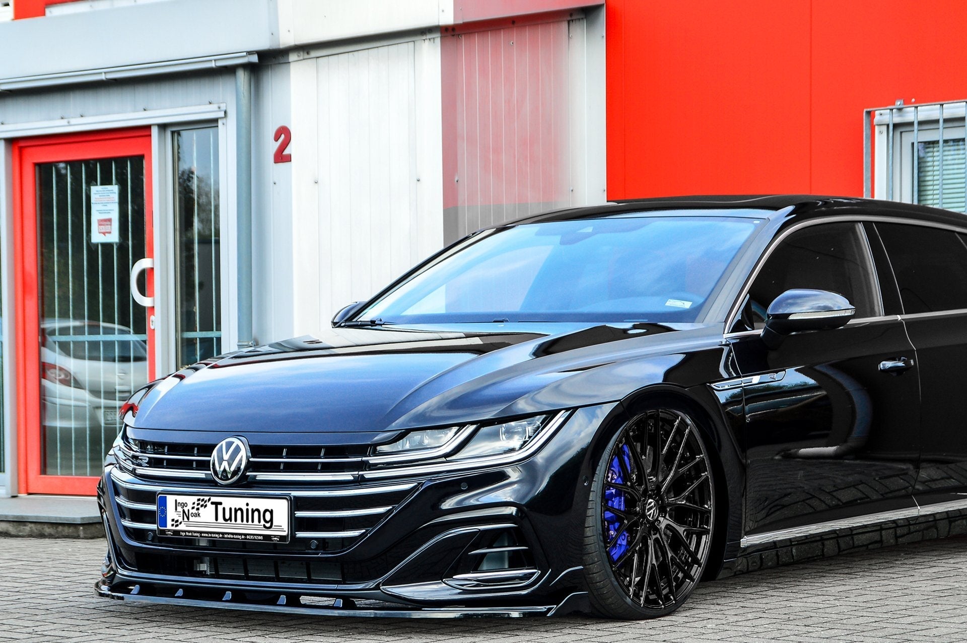 Cup Frontspoilerlippe mit Wing passend für VW Arteon R-Line inkl-Shooting Break
