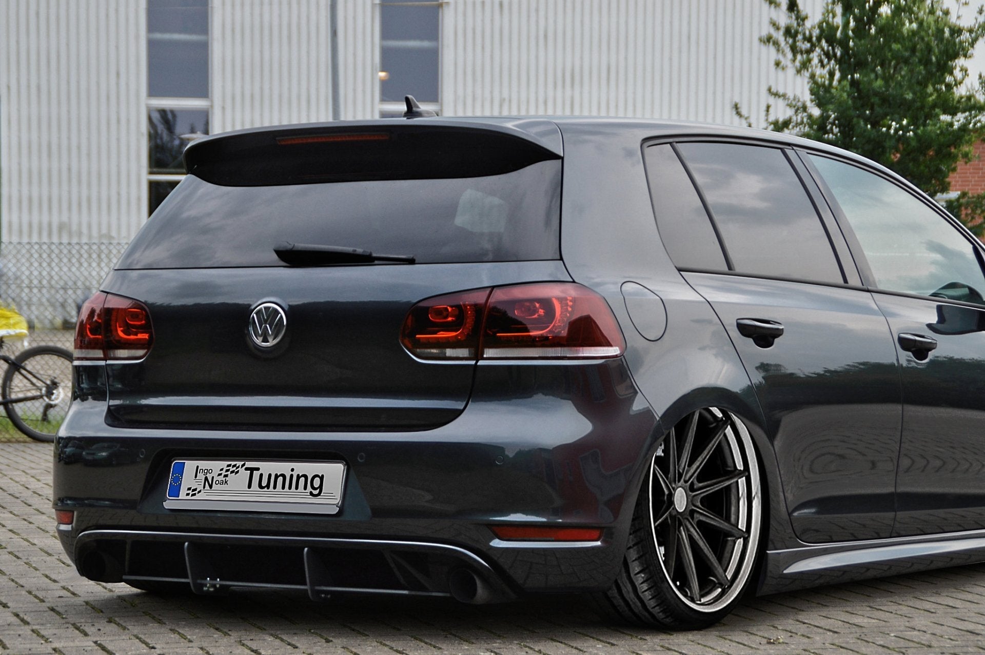 Heckansatz mit Finnen passend für VW Golf 6 GTI + Edition 35