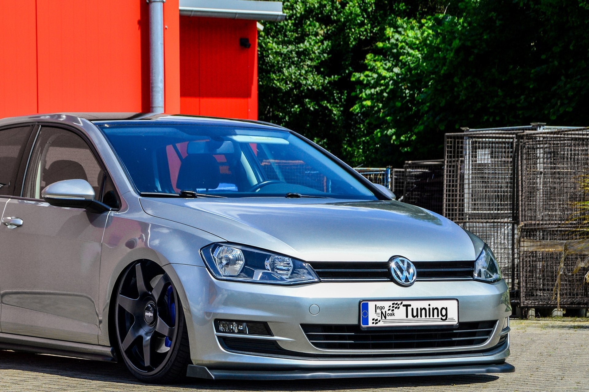 Cup Frontspoilerlippe mit Wing passend für VW Golf 7 AU