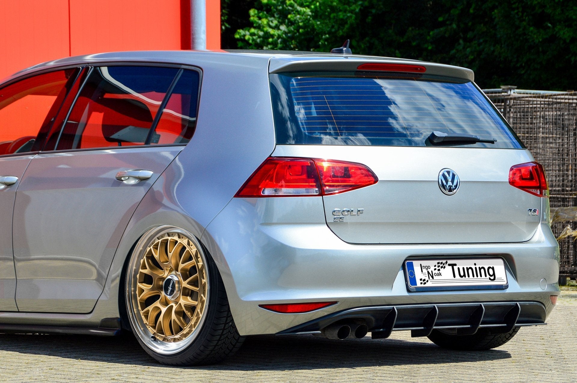 Racing Heckansatz Diffusor passend für VW Golf 7 Standard
