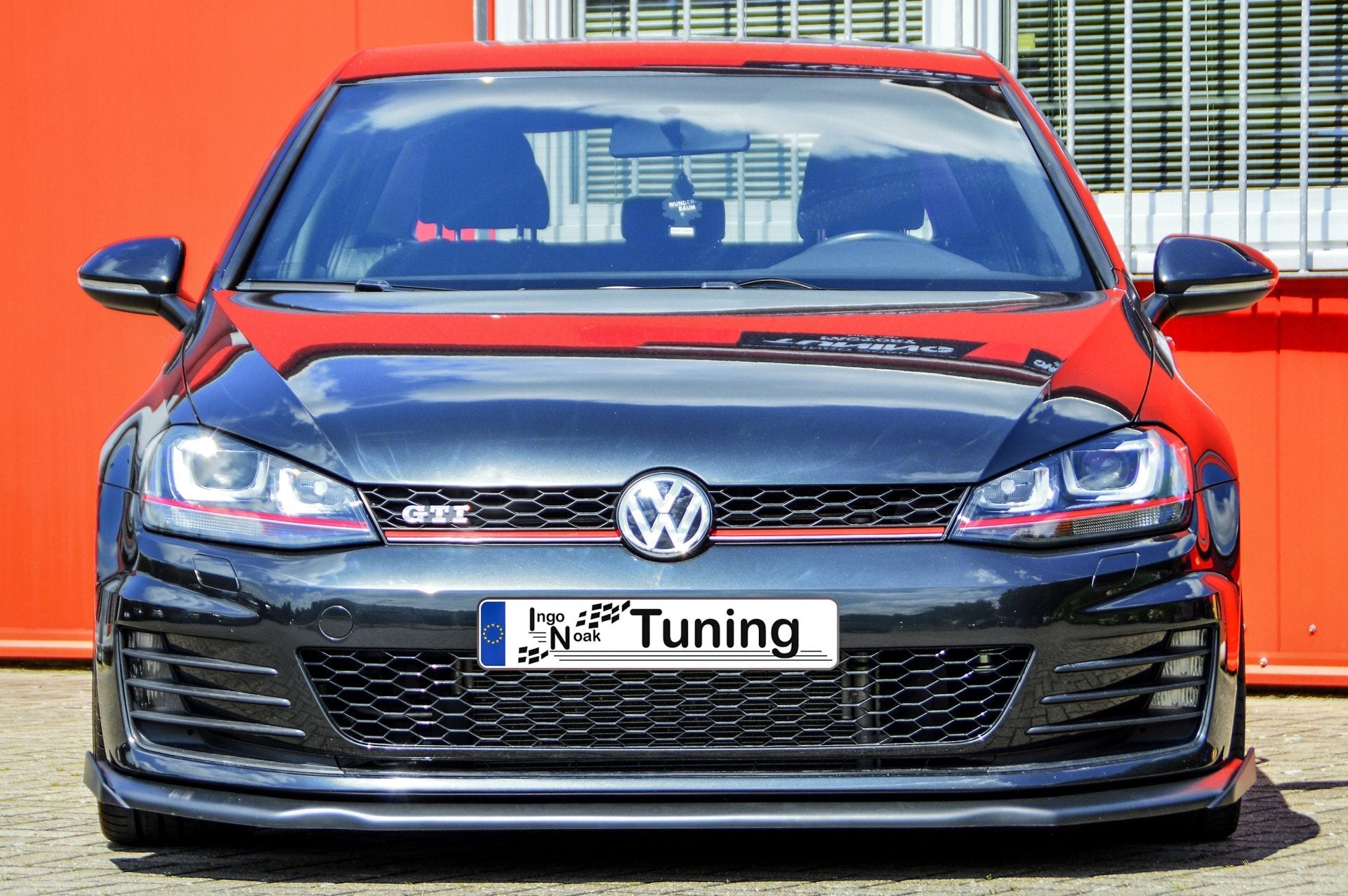 Cup Frontspoilerlippe V.2 mit grossem Wing passend für VW Golf 7 GTI GTD