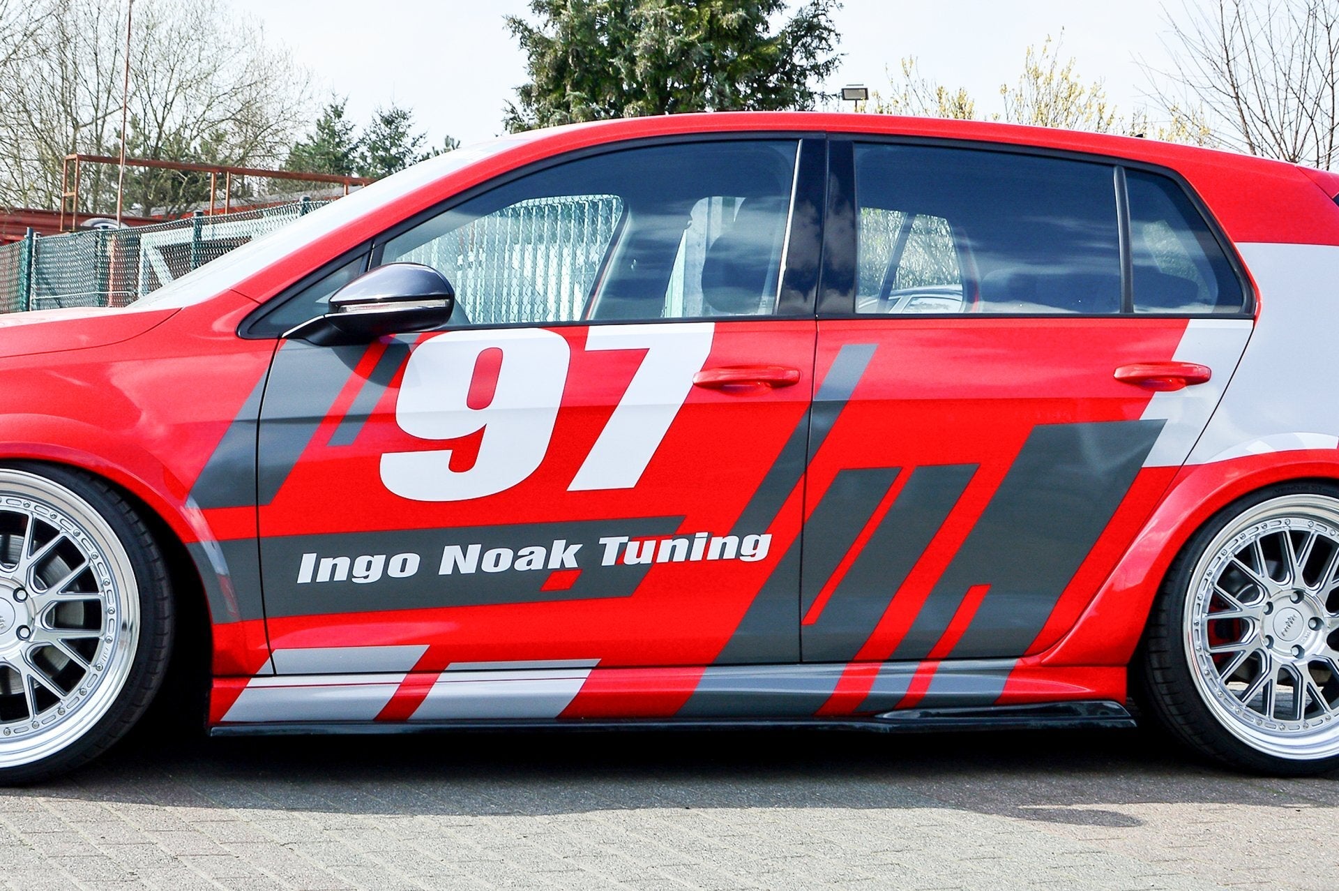 Cup 2 Race Optik Seitenschweller aus 4 tlg. passend für VW Golf 7 GTI