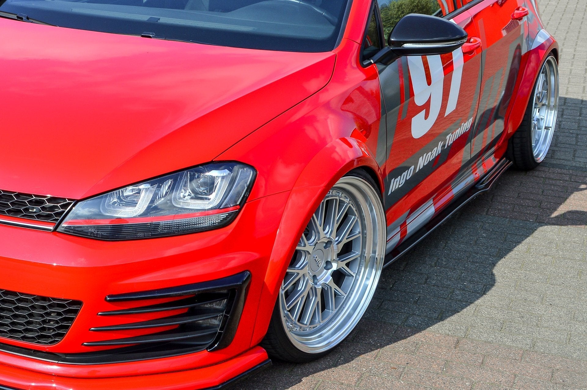 Widebody Kotflügel Verbreiterungssatz aus ABS passend für VW Golf 7 GTI