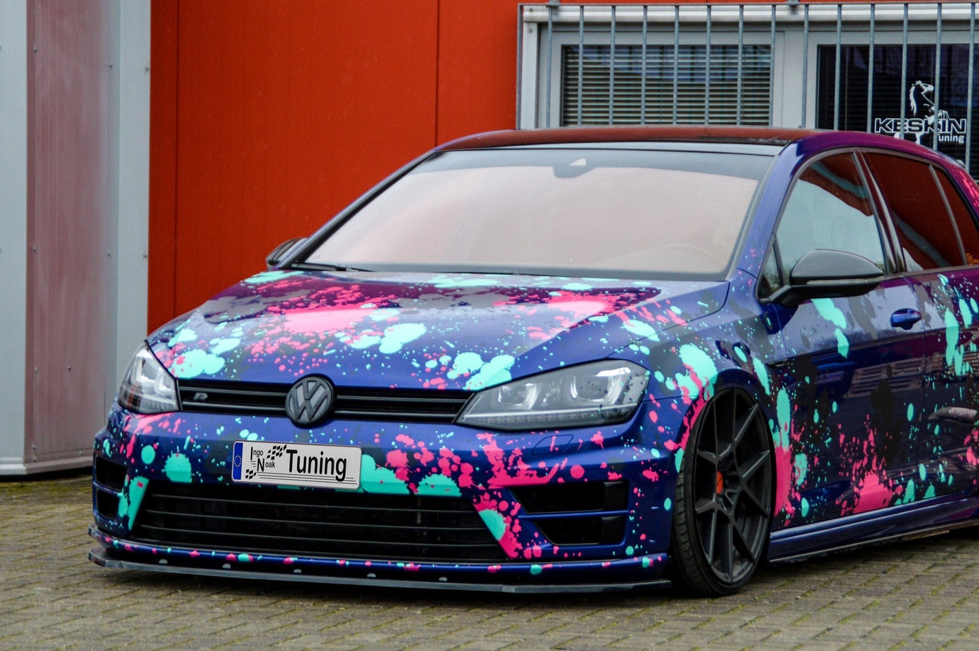 Cup Frontspoilerlippe passend für VW Golf 7 R+ R-Line AU