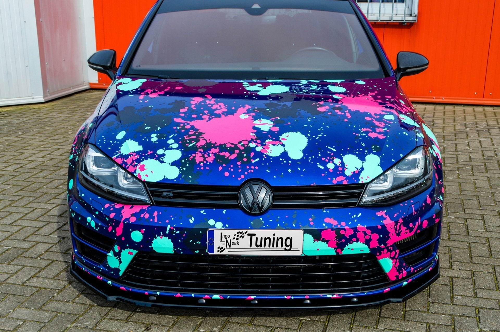Cup Frontspoilerlippe passend für VW Golf 7 R+ R-Line AU