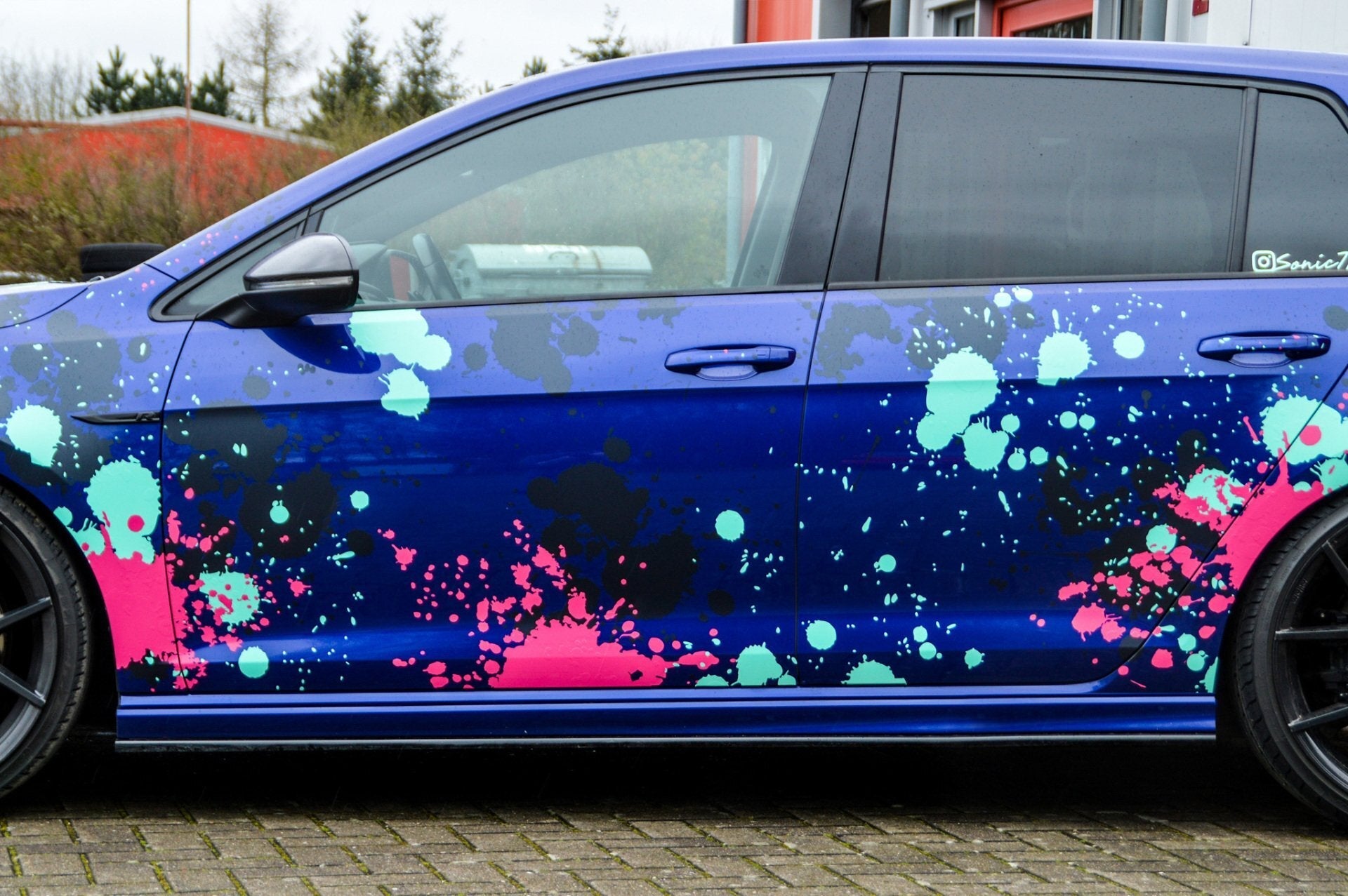 Seitenschweller im Cup Look passend für VW Golf 7R + R-Line