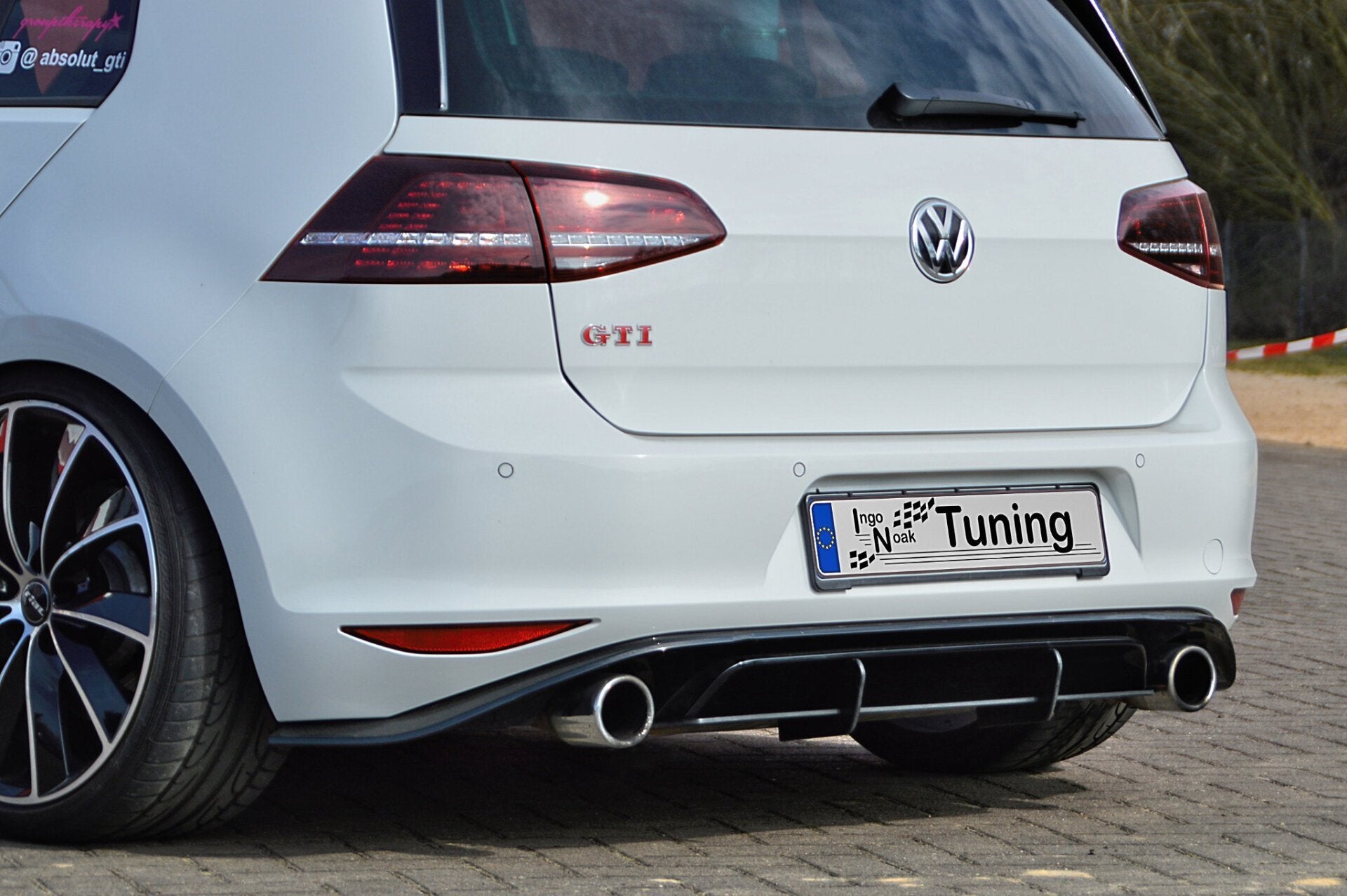 Heckansatz Diffusor passend für VW Golf 7 GTI Clubsport
